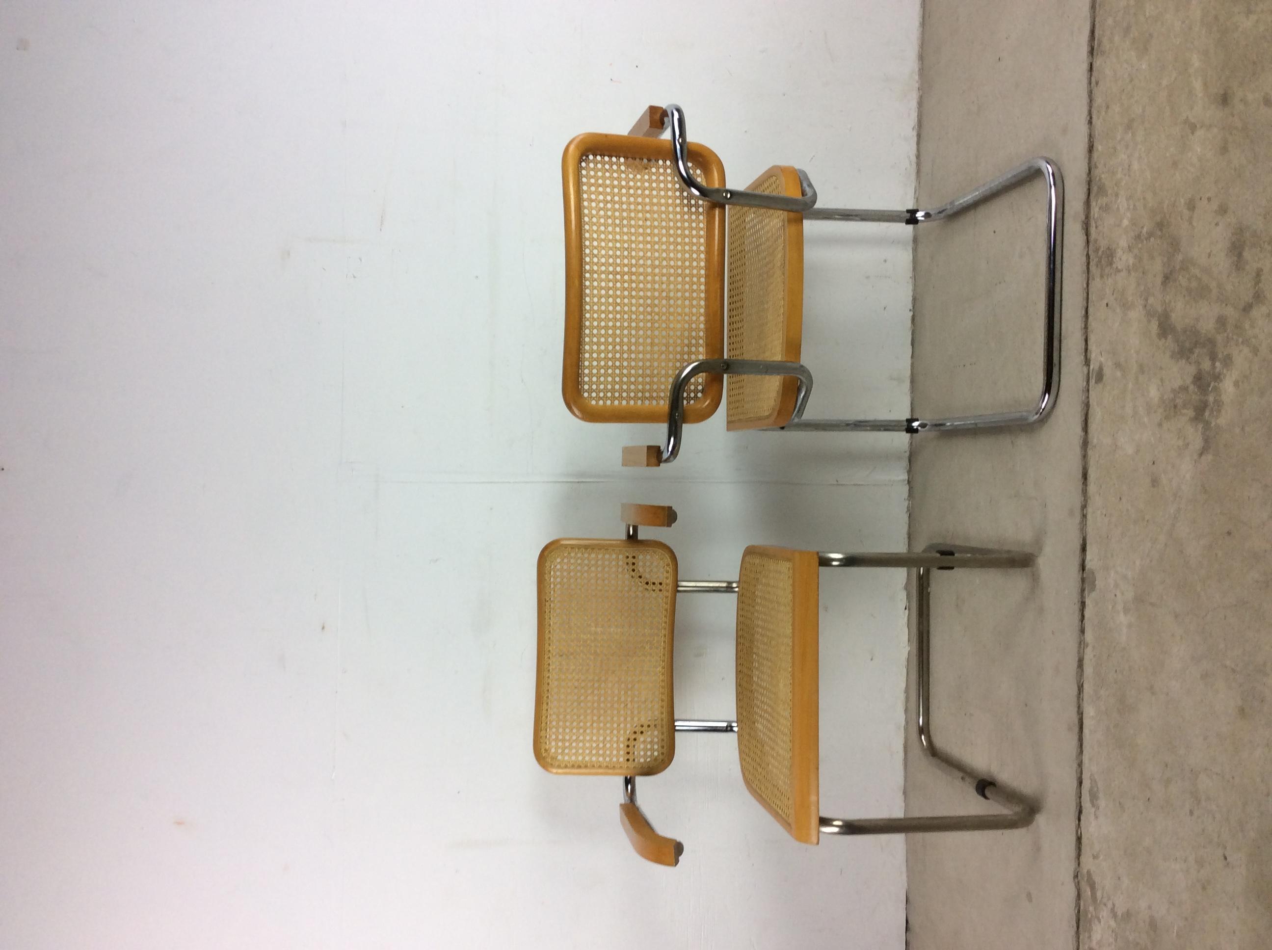 Set of 8 Mid Century Modern Cesca Dining Chairs 8