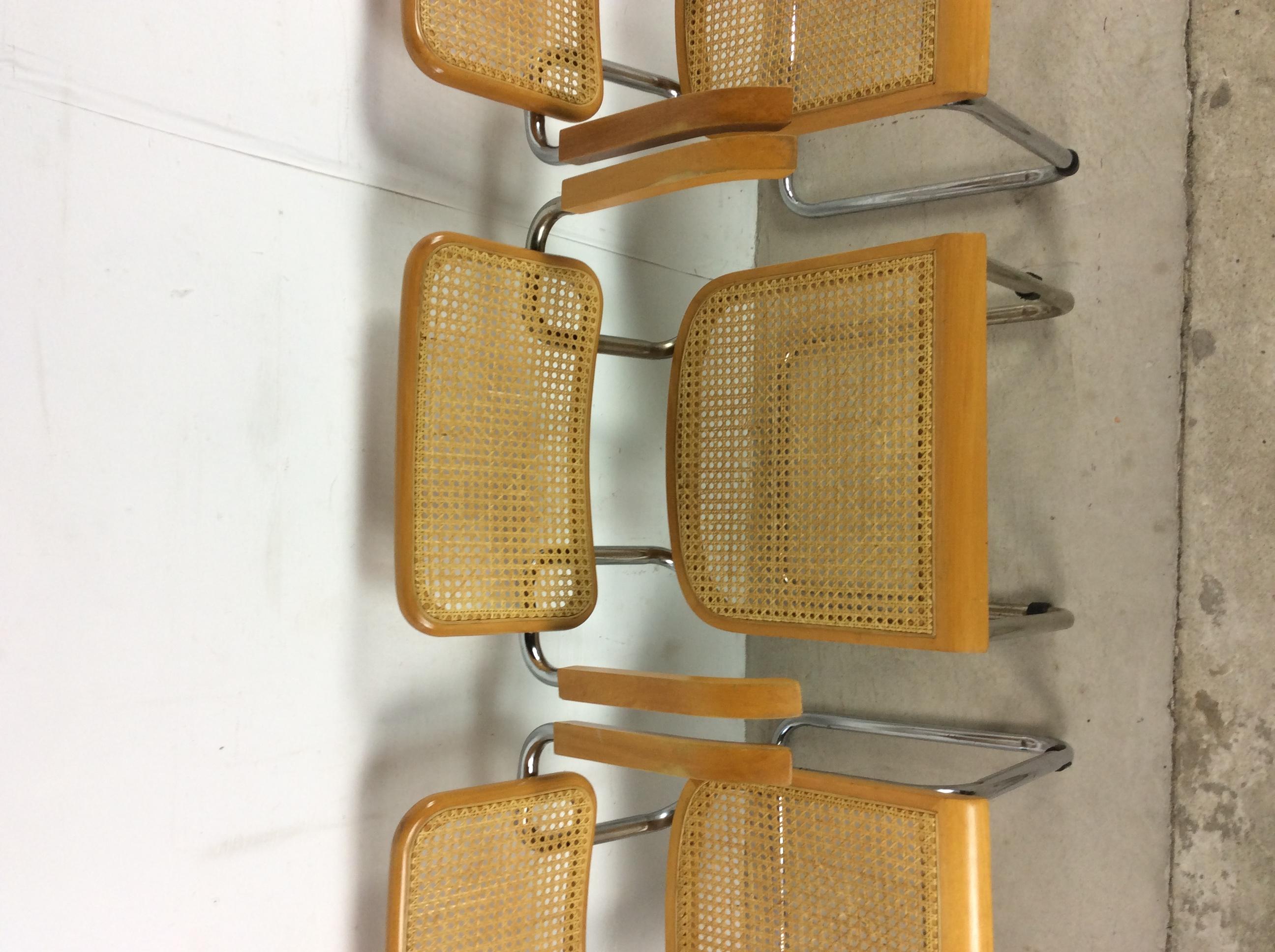 Mid-20th Century Set of 8 Mid Century Modern Cesca Dining Chairs