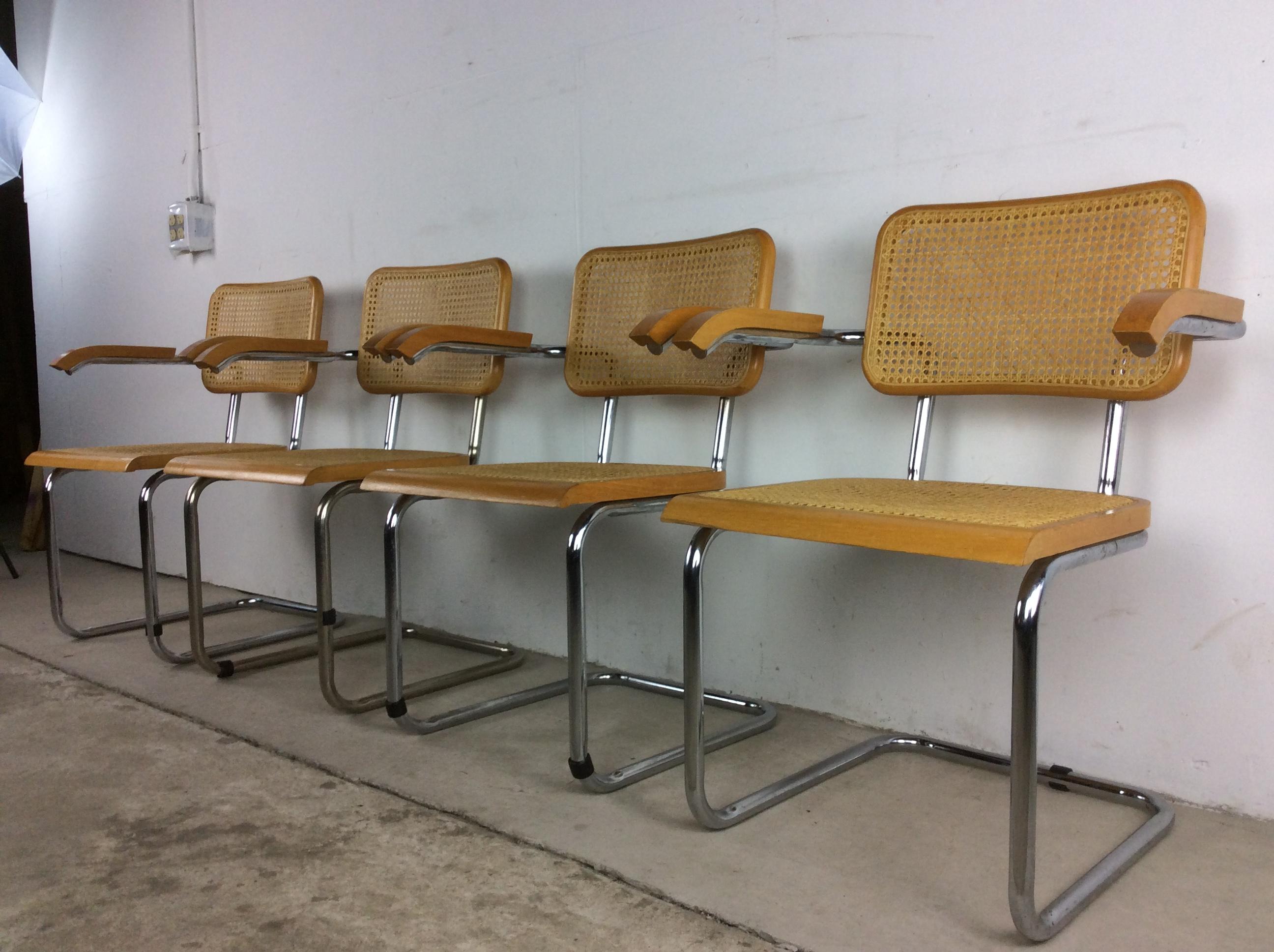 Set of 8 Mid Century Modern Cesca Dining Chairs 1