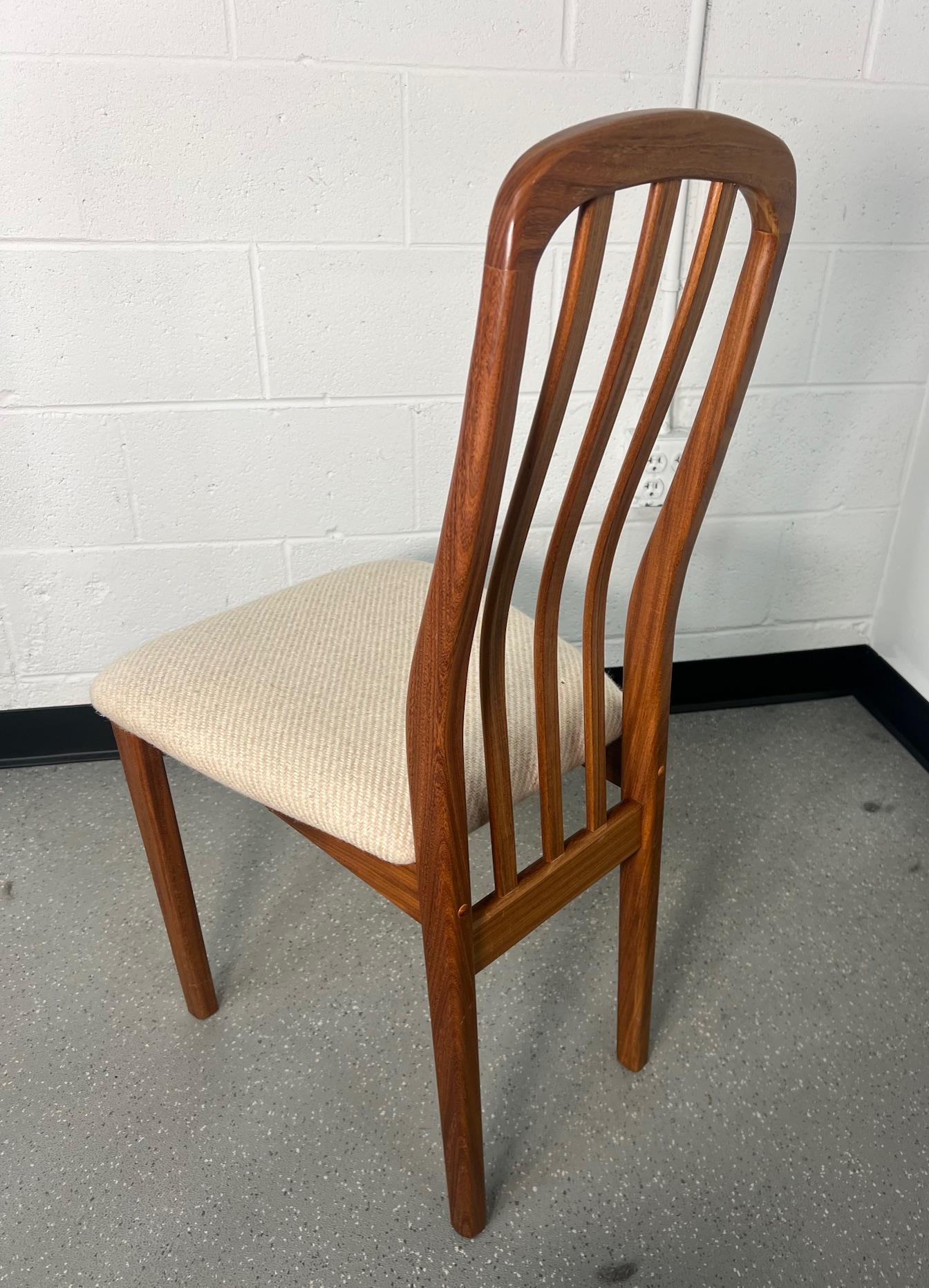 Set Of 8 Mid Century Modern Danish Teak Dining Chairs 10