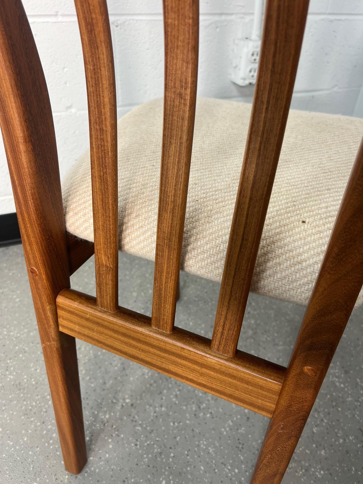 Set Of 8 Mid Century Modern Danish Teak Dining Chairs 13