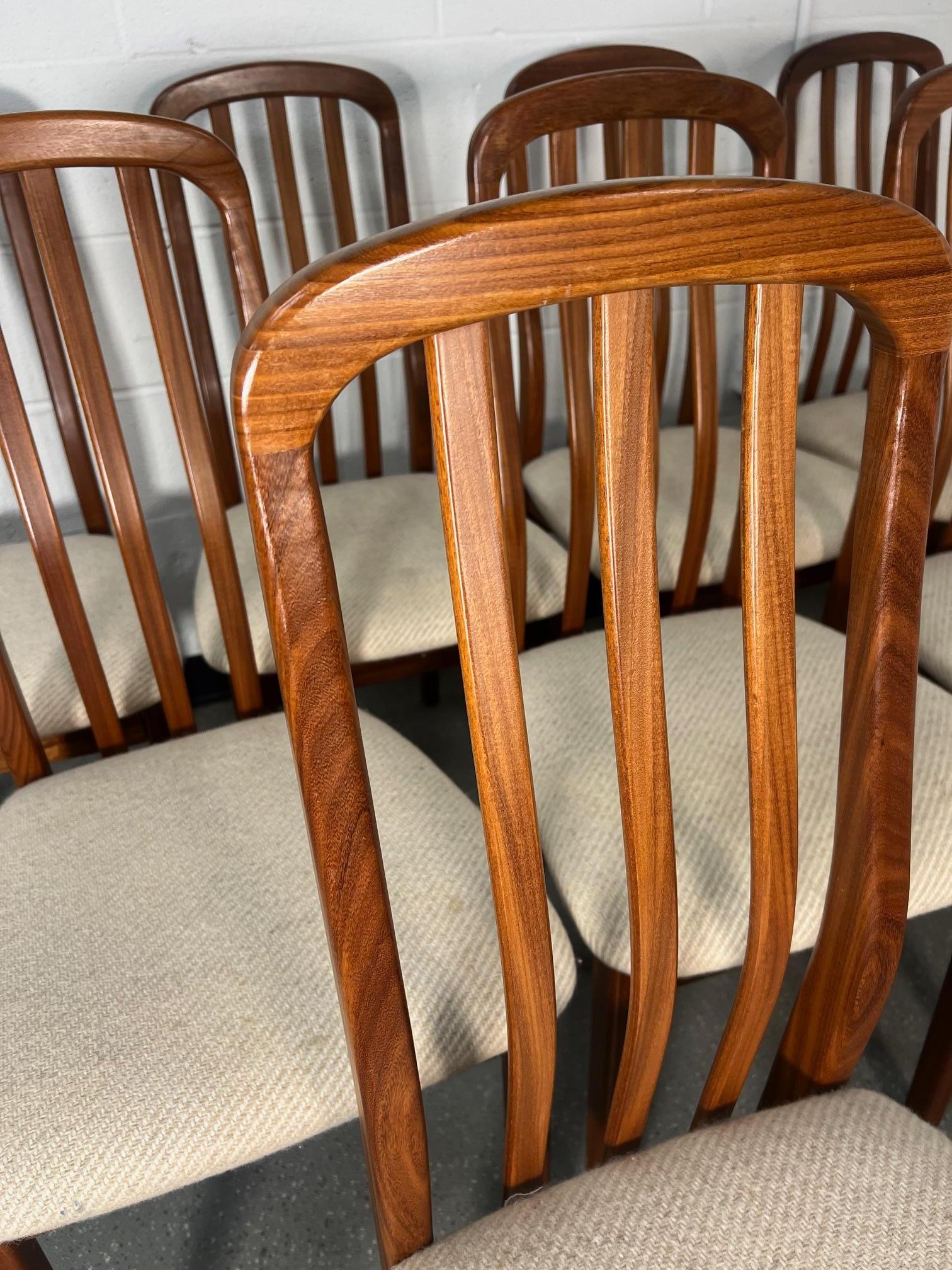 Mid-Century Modern Set Of 8 Mid Century Modern Danish Teak Dining Chairs