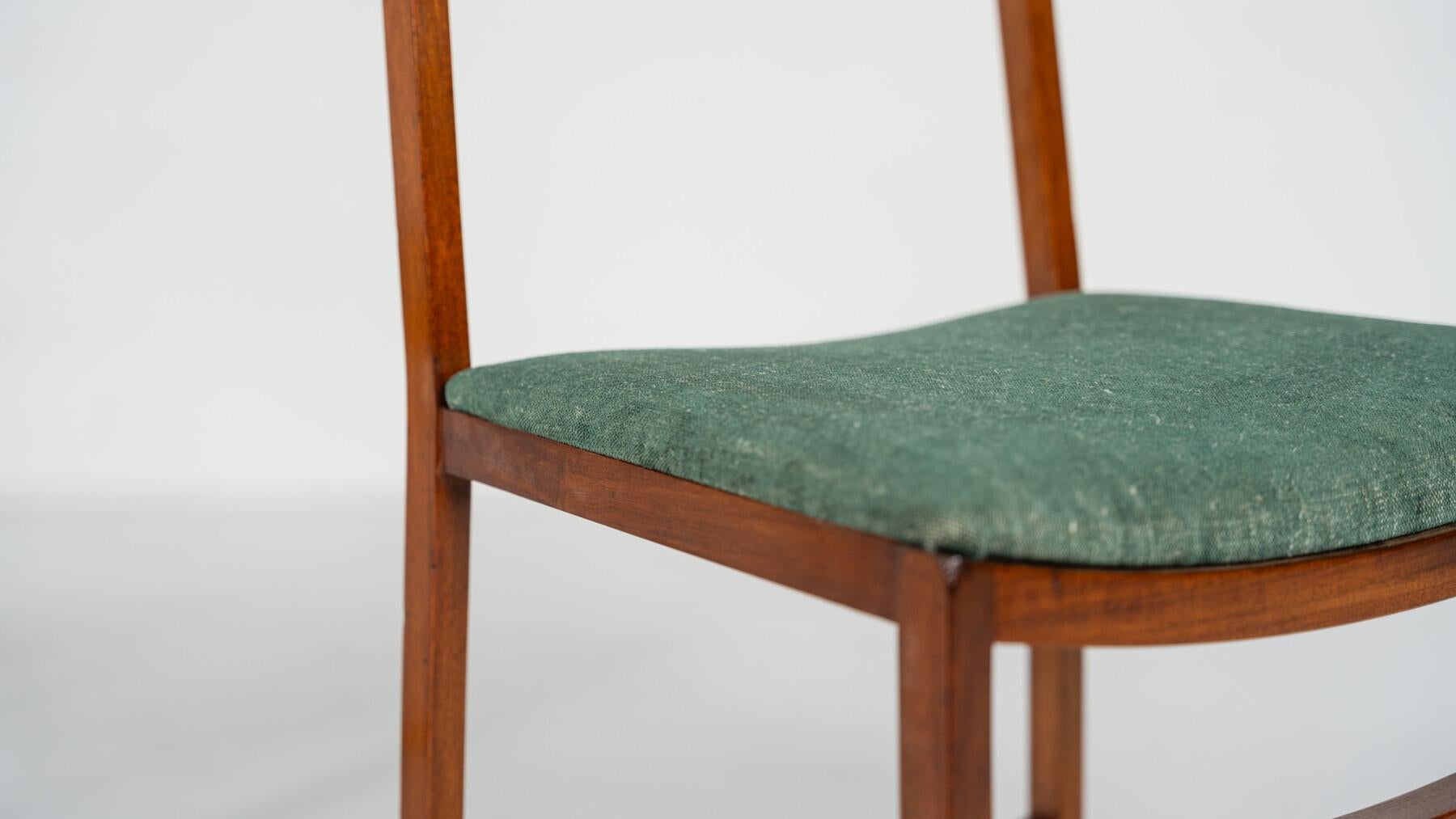 Set of 8 Mid-Century Modern Dining Chairs by Renato Venturi for MIM, 1950s For Sale 8
