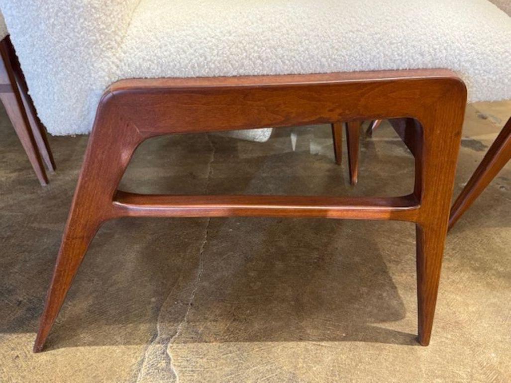 Ensemble de 8 chaises de style art déco italien moderne du milieu du siècle dernier Bon état - En vente à Dallas, TX