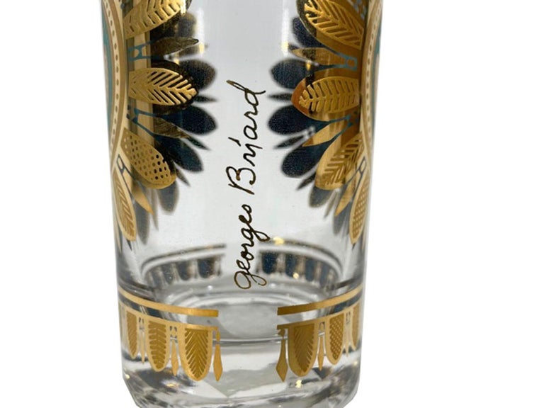 Set of 8 MidCentury Modern Regalia Highball Glasses Designed by