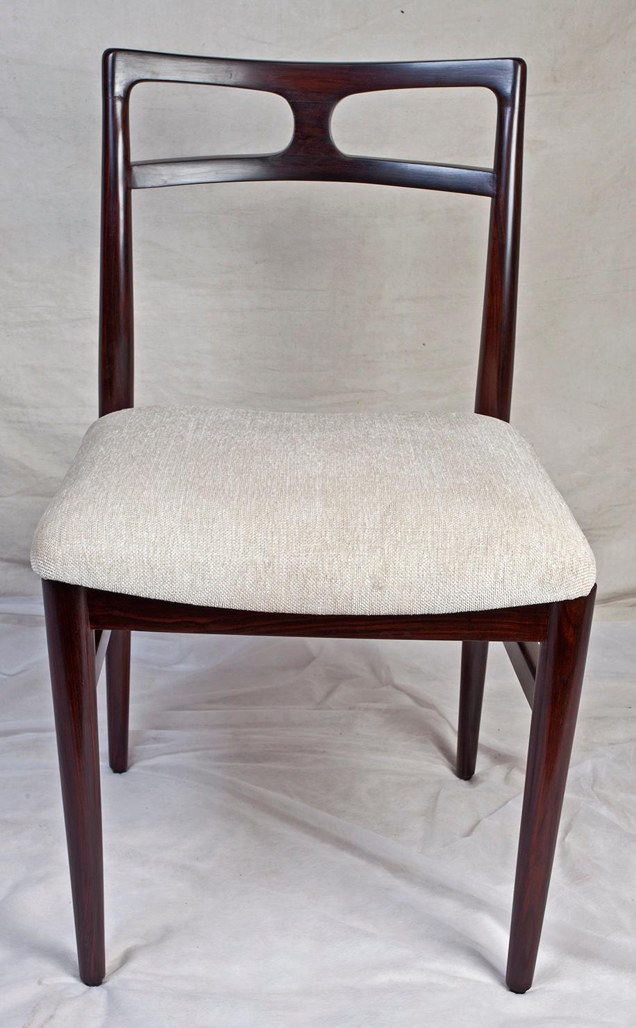 Set of 8 Mid-Century Modern Rosewood Dining Chairs by Johannes Andersen, Denmark 1