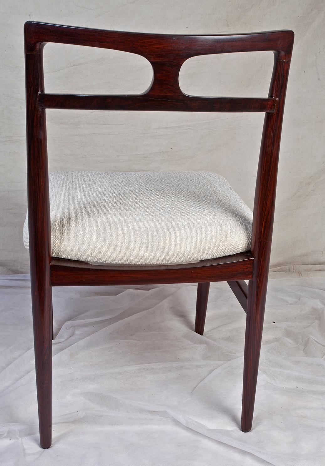 Set of 8 Mid-Century Modern Rosewood Dining Chairs by Johannes Andersen, Denmark 3