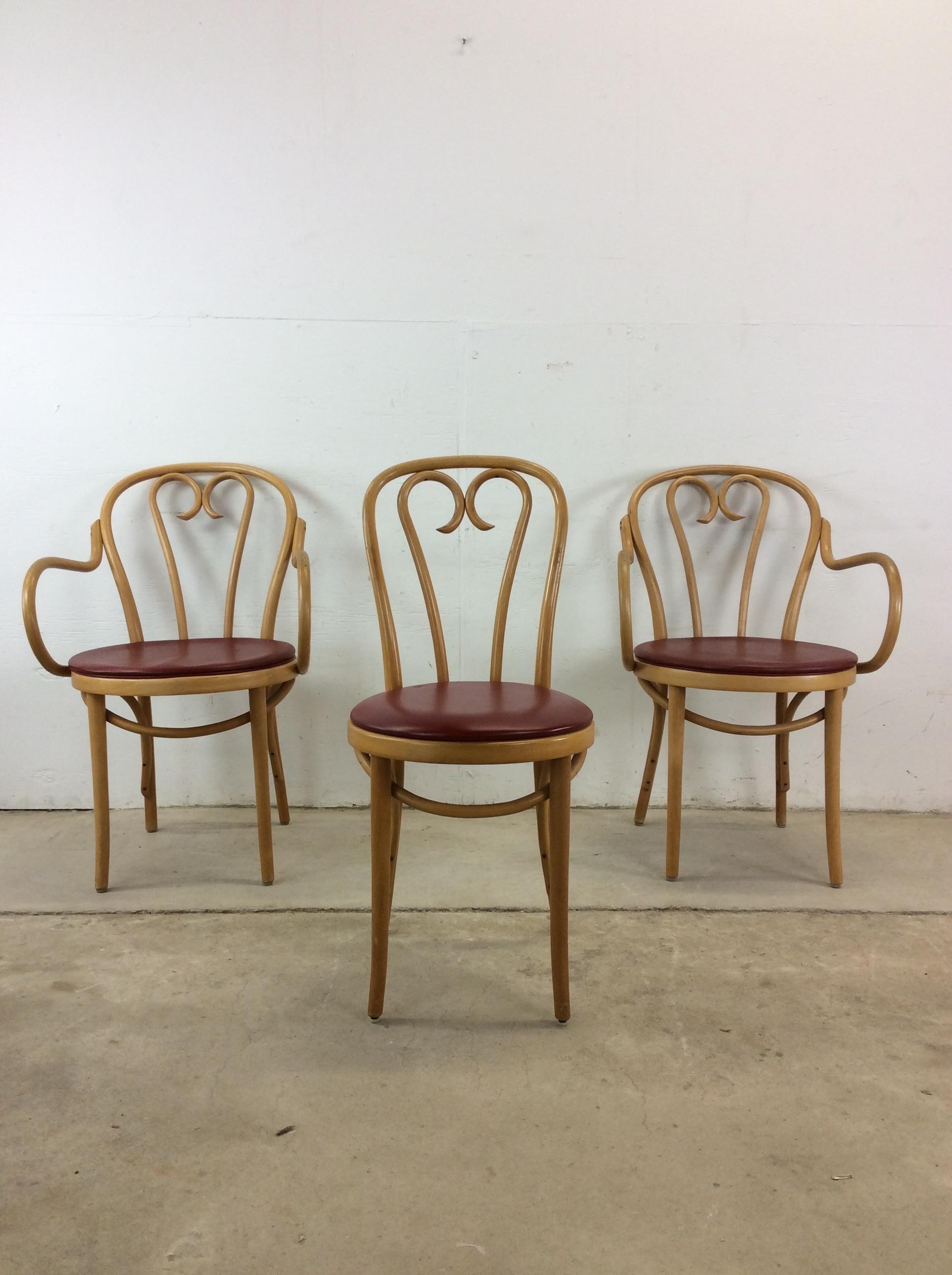 Set di 8 sedie da caffè in stile Thonet del Mid Century Modern in vendita 5