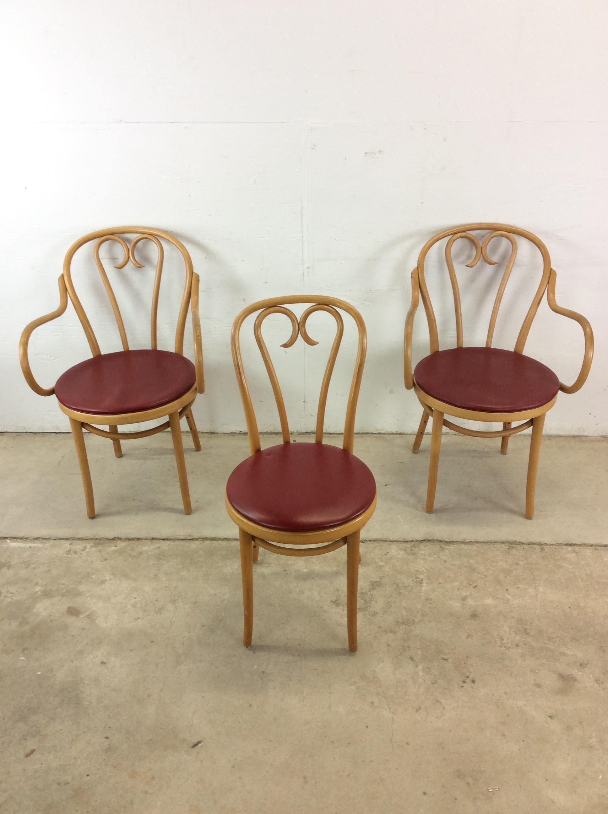 Set di 8 sedie da caffè in stile Thonet del Mid Century Modern in vendita 6