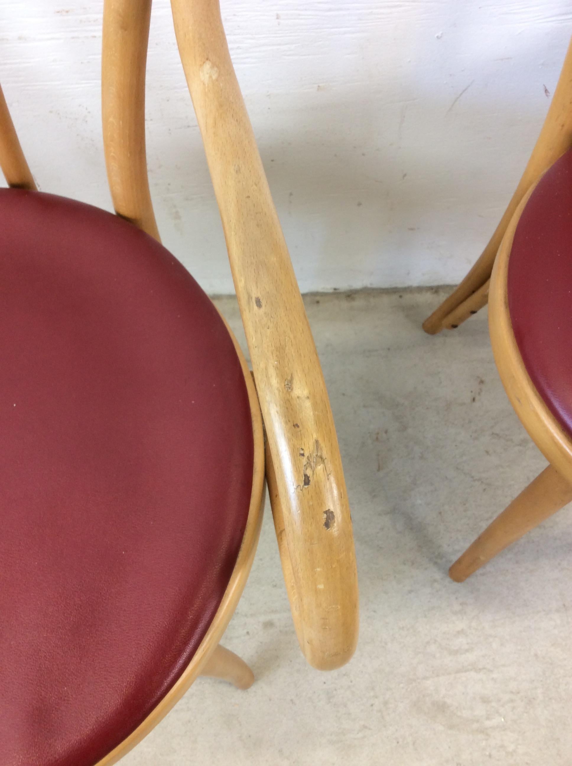 Set di 8 sedie da caffè in stile Thonet del Mid Century Modern in vendita 7