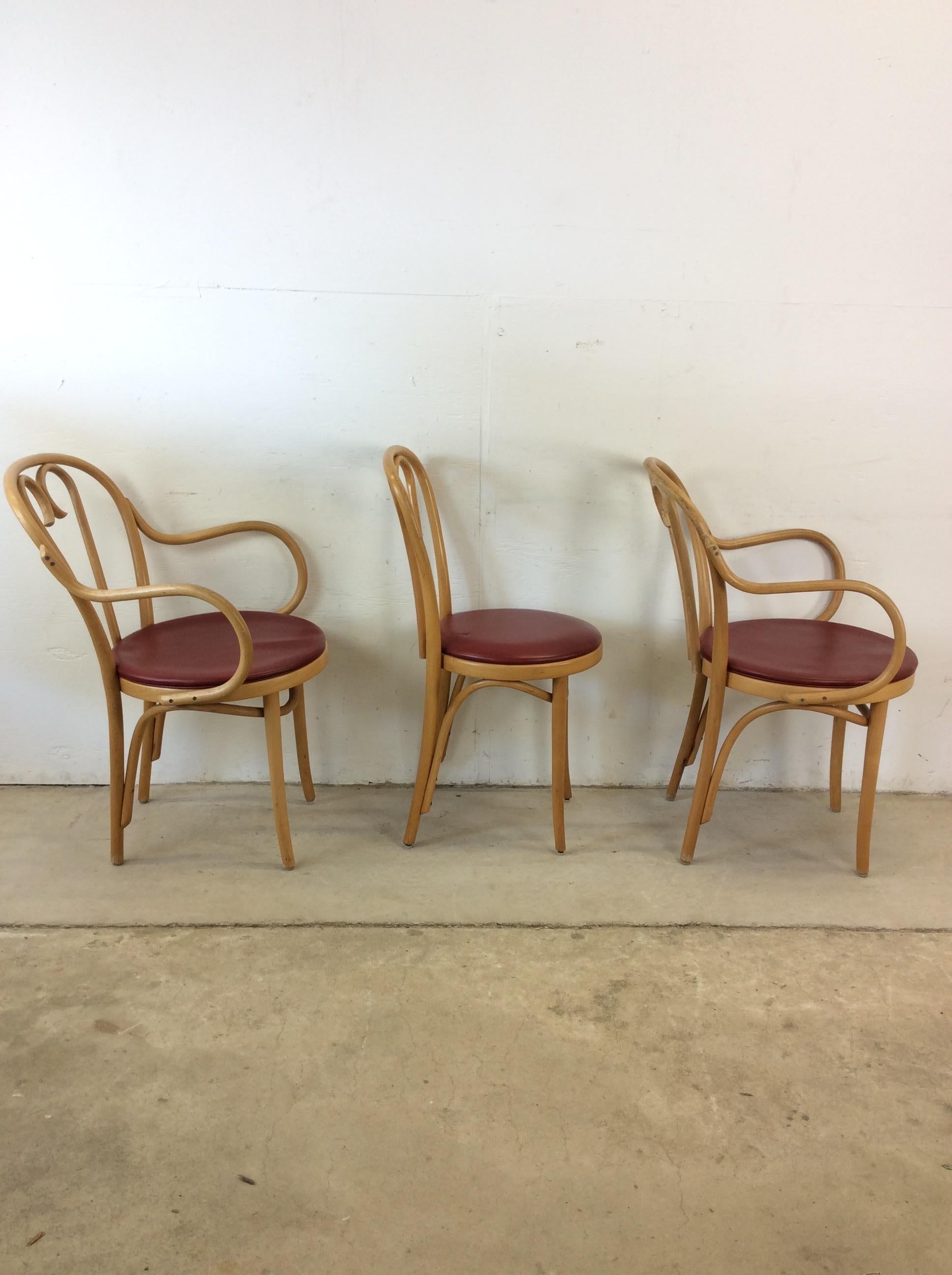 Set di 8 sedie da caffè in stile Thonet del Mid Century Modern in vendita 12