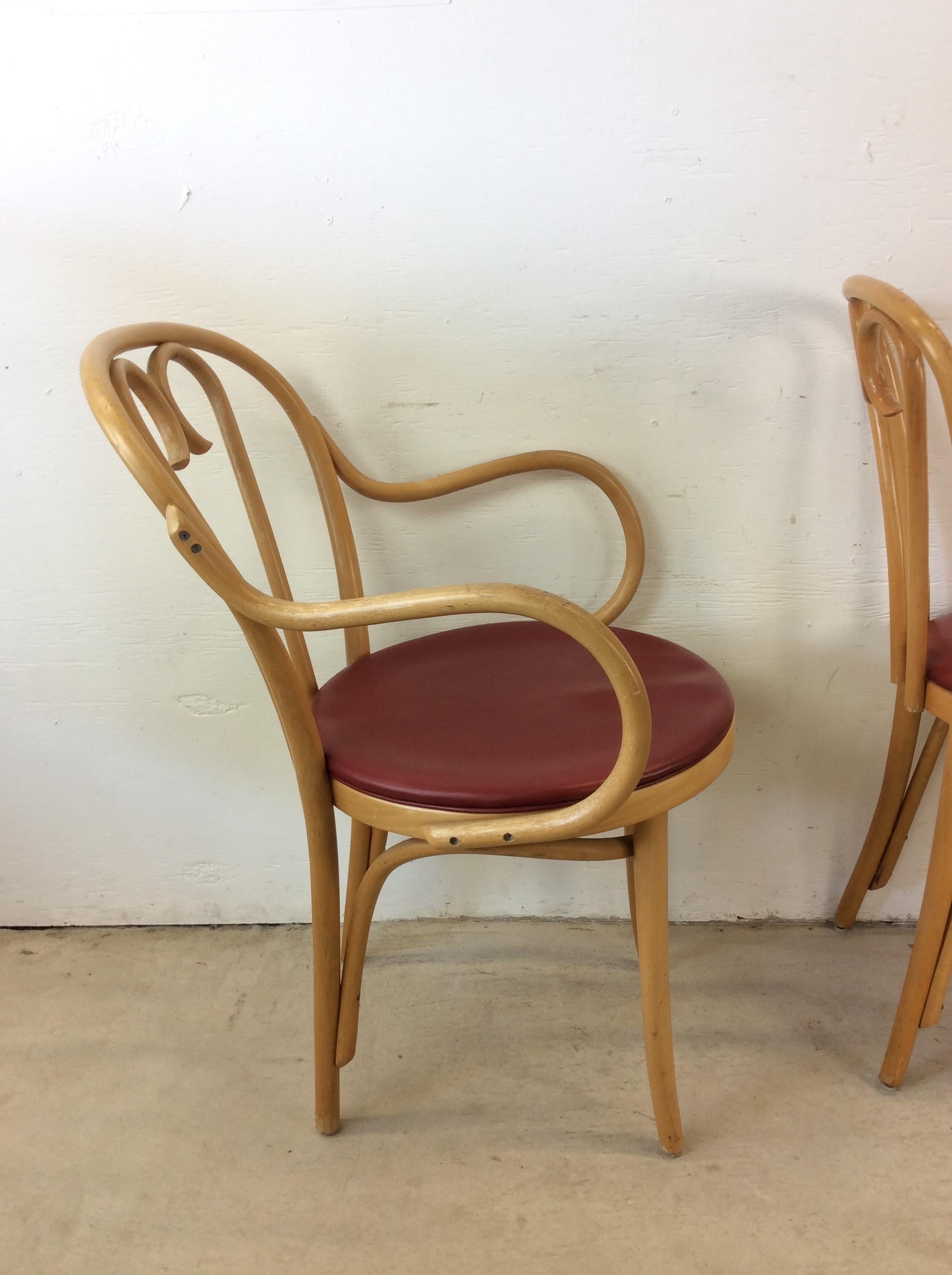 Set di 8 sedie da caffè in stile Thonet del Mid Century Modern in vendita 13