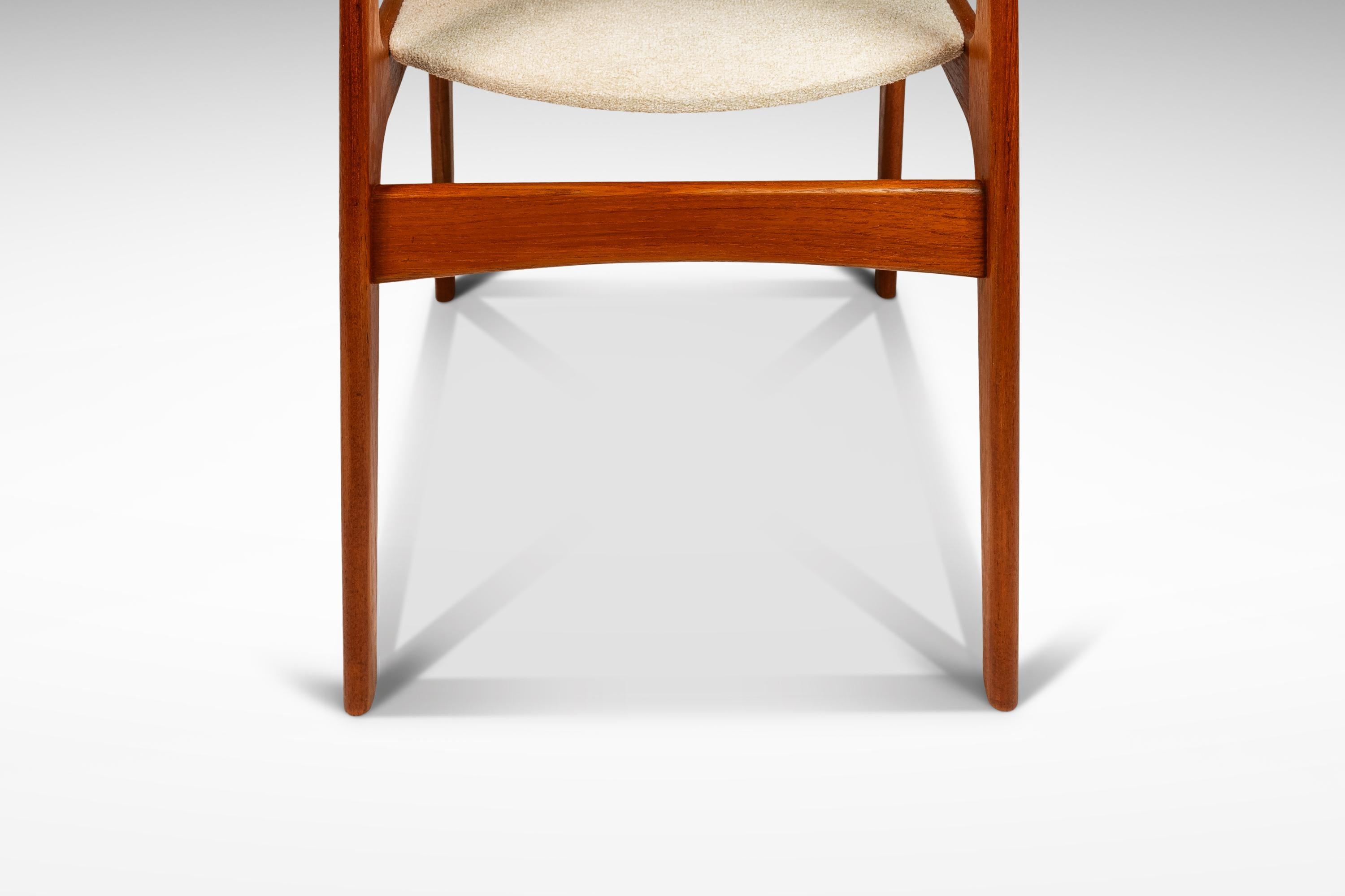 Set of 8 Mid-Century Teak Dining Chairs with New Upholstery by D-SCAN, c. 1970's 5