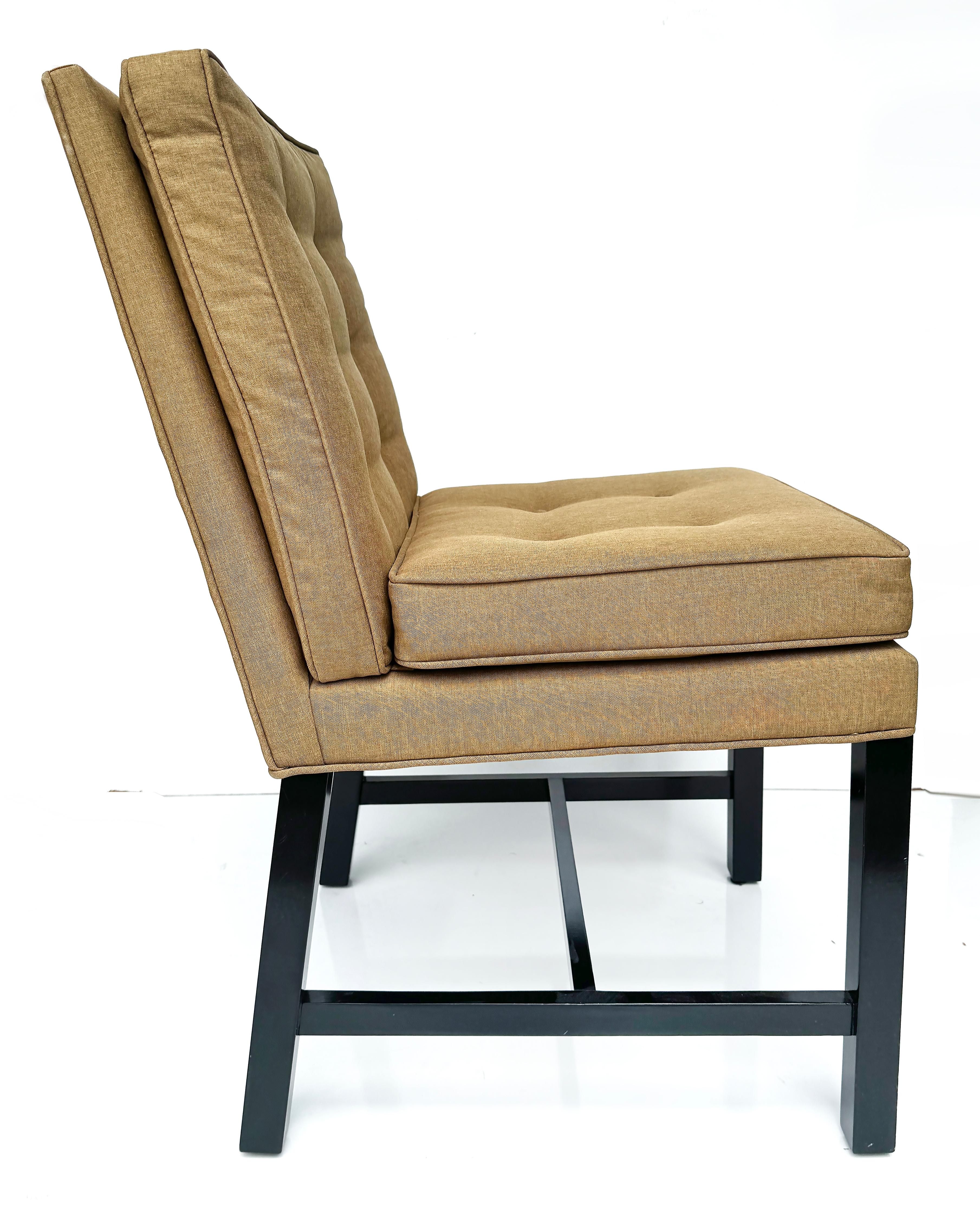 American Set of 8 Mid-century Upholstered Dining Chairs, Harvey Probber Attributed For Sale