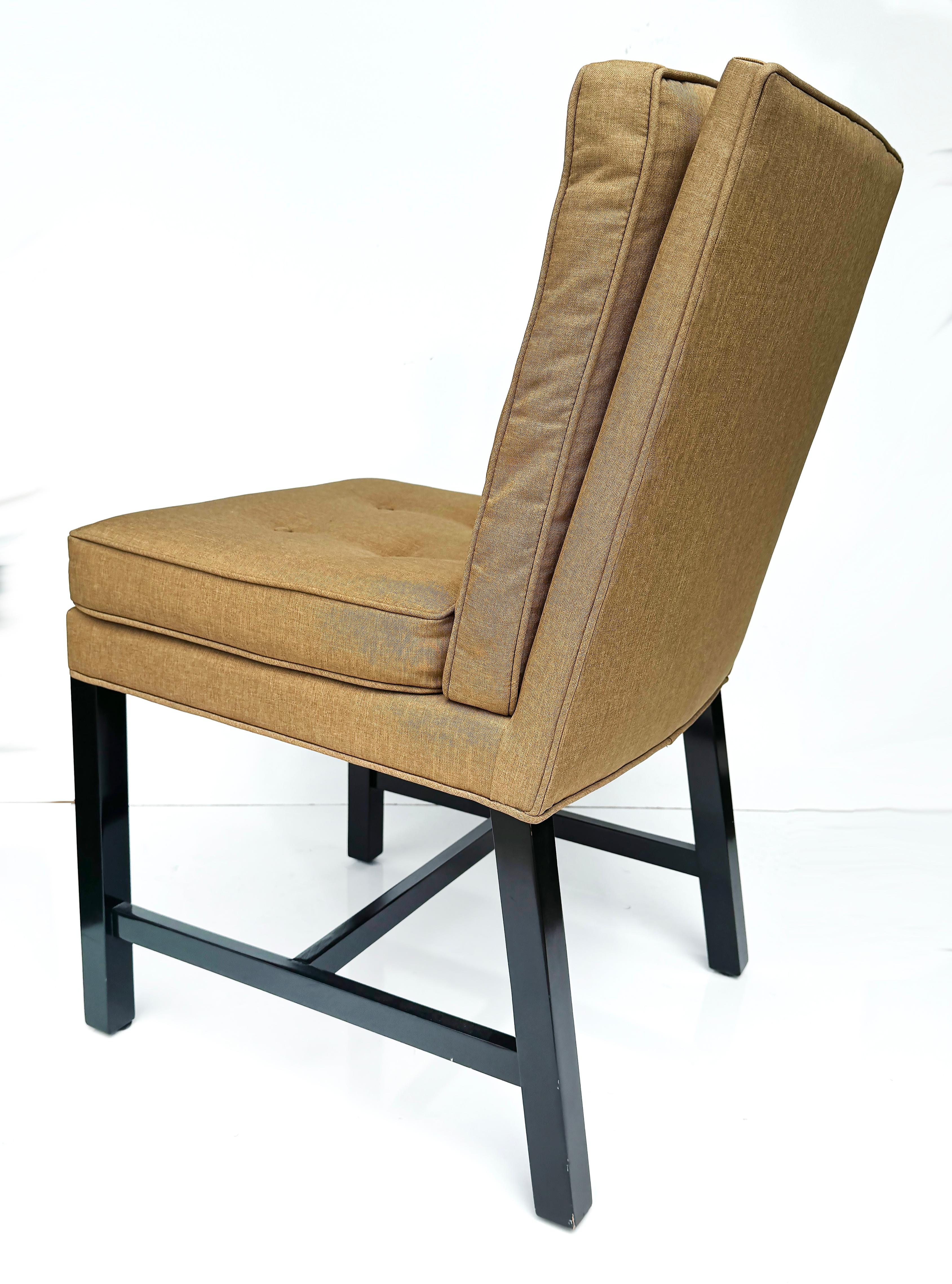 Set of 8 Mid-century Upholstered Dining Chairs, Harvey Probber Attributed 1