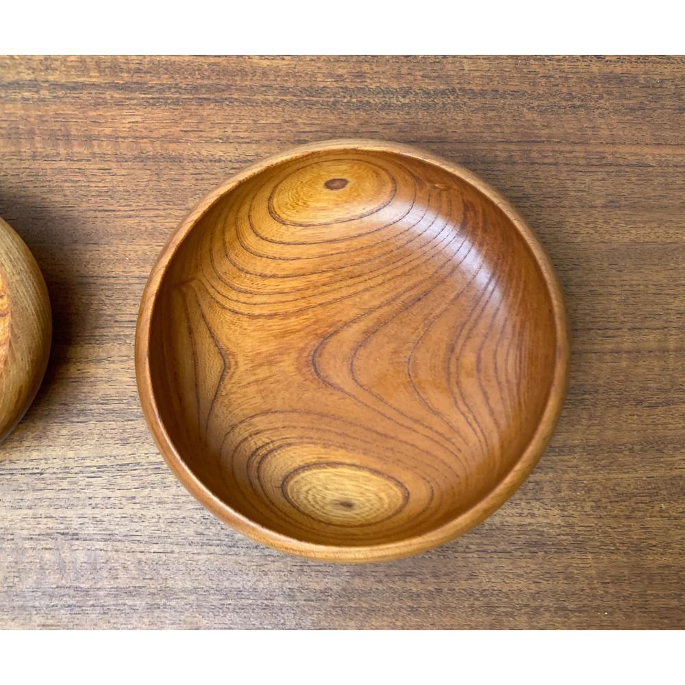 Set of 8 Mid-Century Wooden Bowls, 1960s In Excellent Condition For Sale In Hamburg, DE