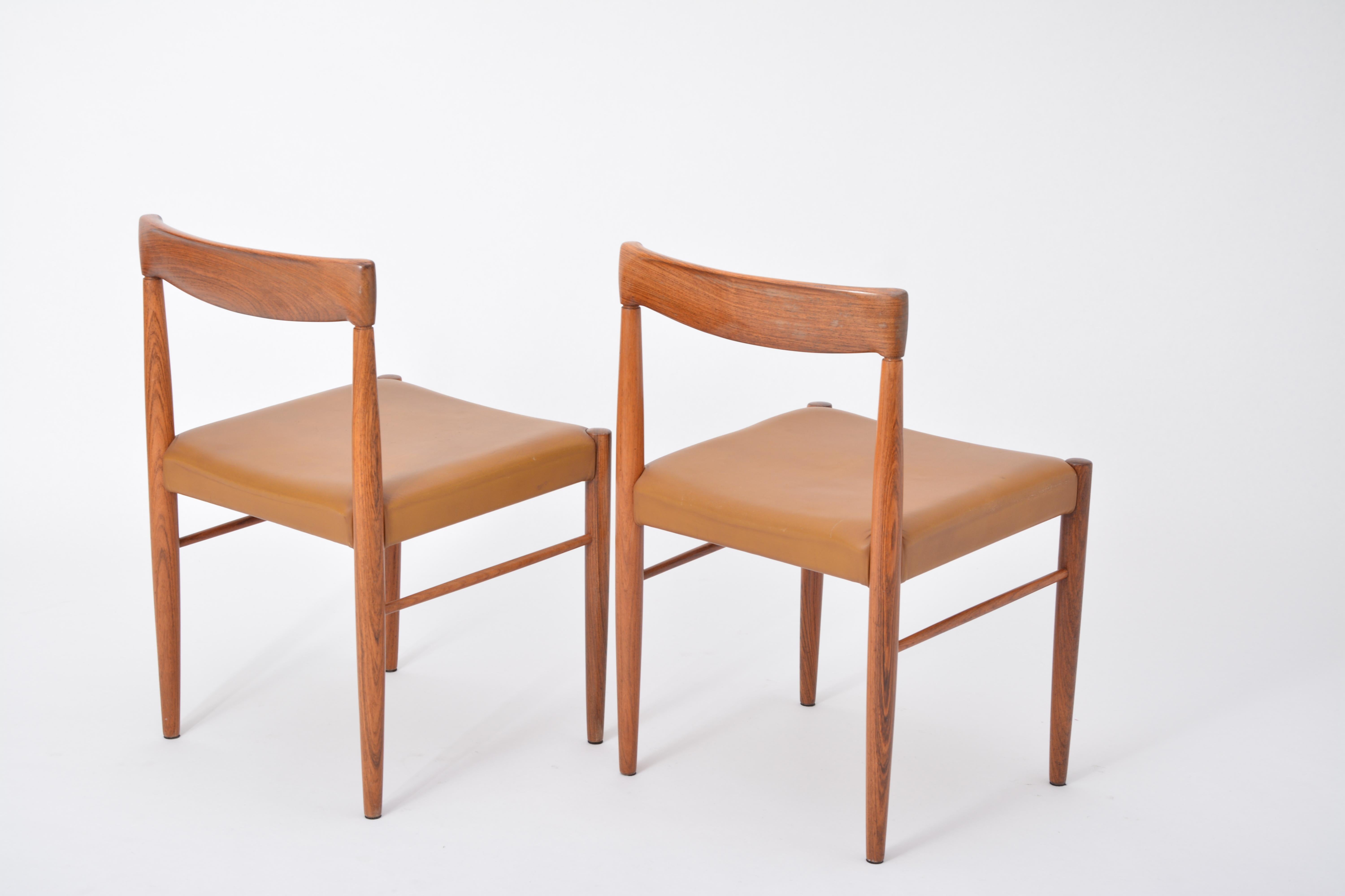 Set of 8 Midcentury Dining Chairs by H.W. Klein for Bramin In Good Condition In Berlin, DE