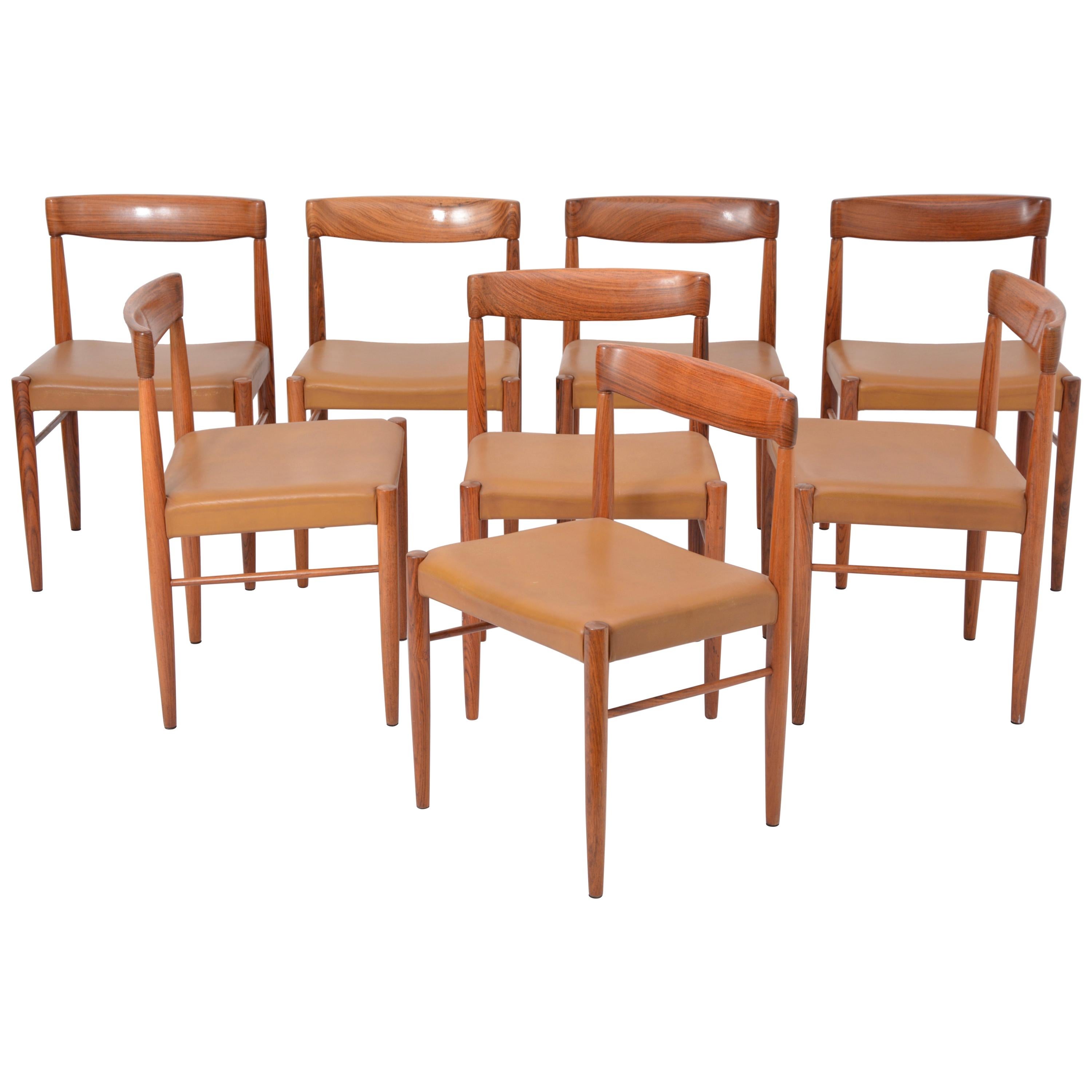 Set of 8 Midcentury Dining Chairs by H.W. Klein for Bramin