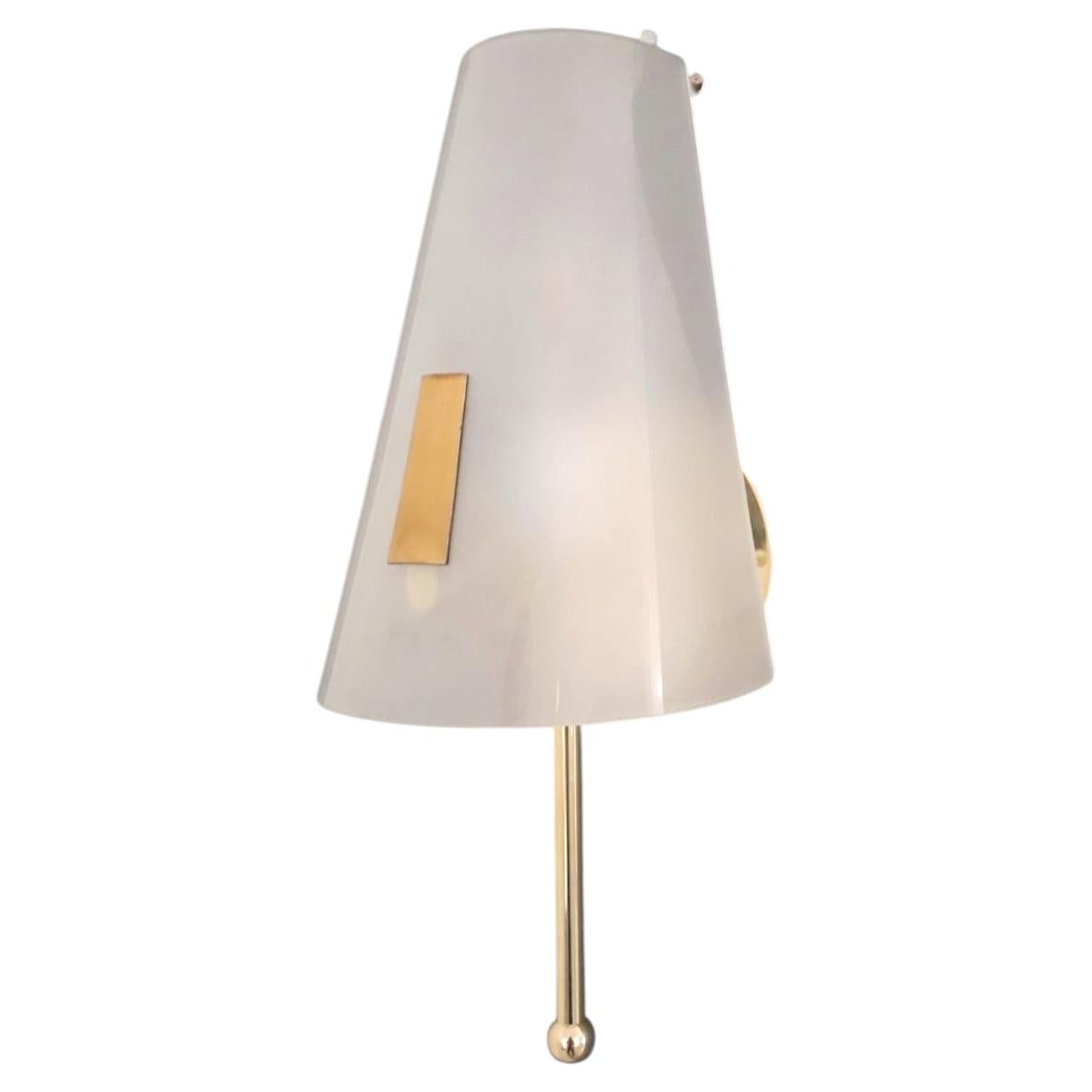 Set of 8 Midcentury Shade Sconces For Sale