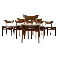 Set of 8 Midcentury Teak Dining Chairs from Schionning & Elgaard, Denmark, 1960s