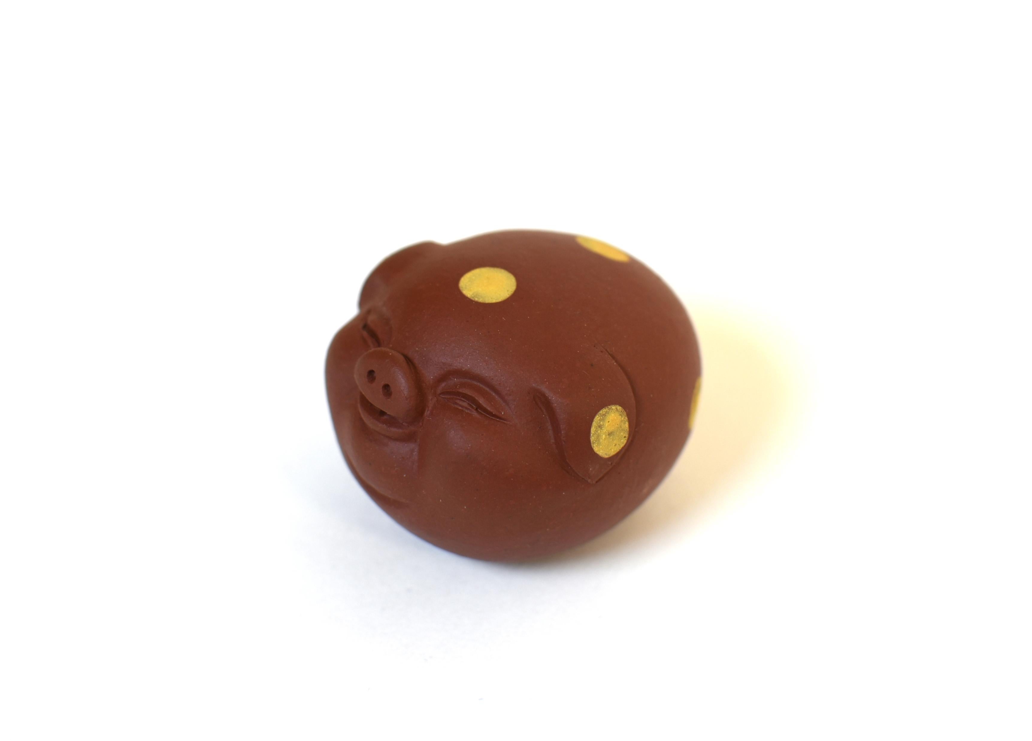 Set di 8 mini maiali in terracotta, animali da tè e fermacarte in vendita 6