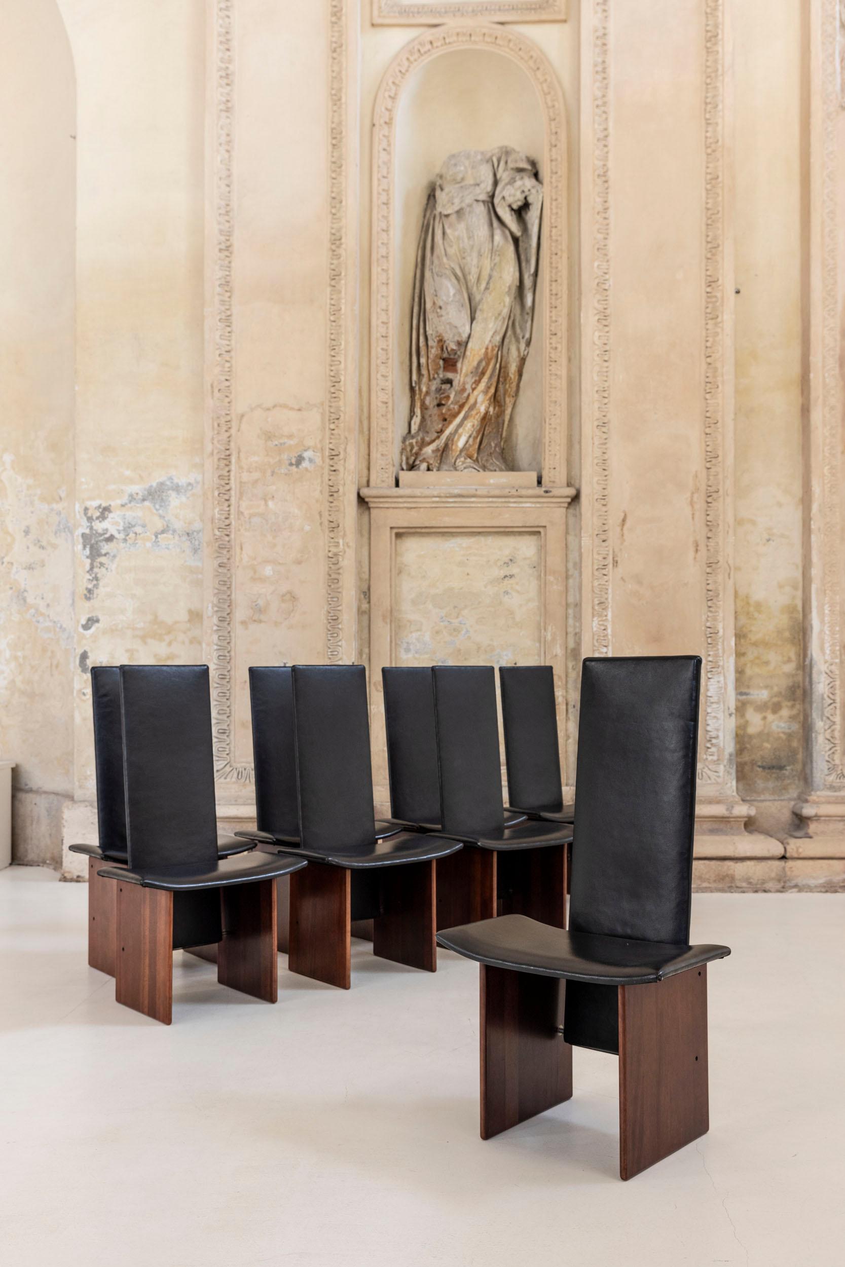 Mid-Century Modern Ensemble de 8 mod. Rennie de Kazuhide Takahama pour Simon Gavina, 1970 en vente