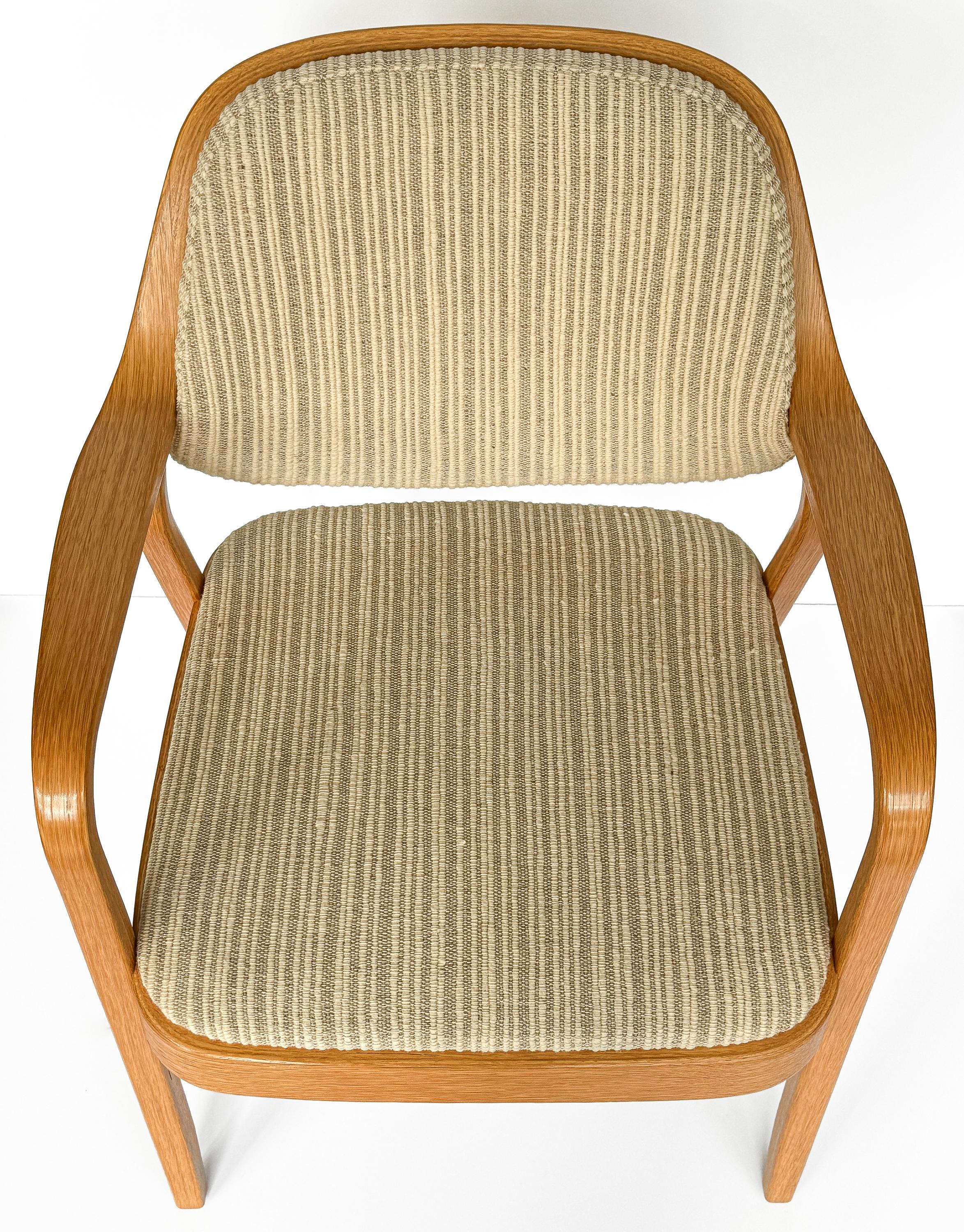 8 Stühle Modell 1105 OAK Dining Chairs von Don Pettit für Knoll im Angebot 3