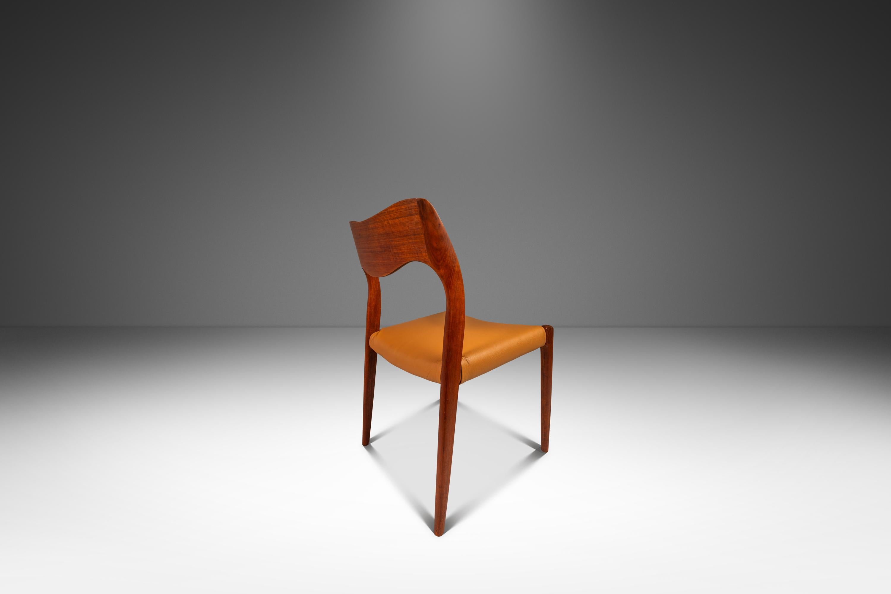 Milieu du XXe siècle Ensemble de 8 chaises modèle 71, Niels Møller, JL Møllers Møbelfabrik, Danemark, années 1960 en vente