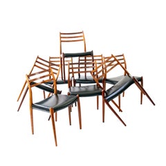 Ensemble de 8 chaises de salle à manger Model 78 par Niels Otto Møller, Danemark, années 1960