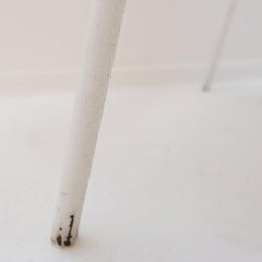 Set di 8 poltrone moderne in acciaio laccato bianco