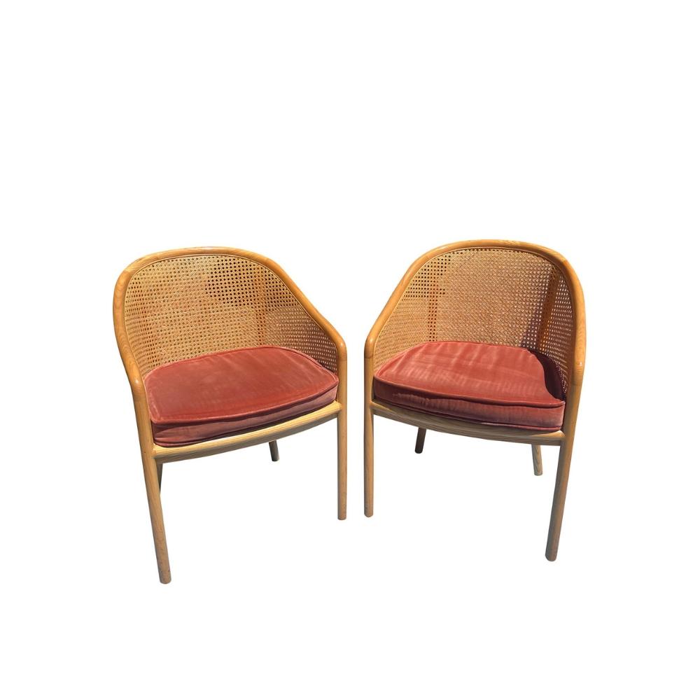 Set di 8 sedie moderne in canna Landmark di Ward Bennetts per Brickel in vendita 2