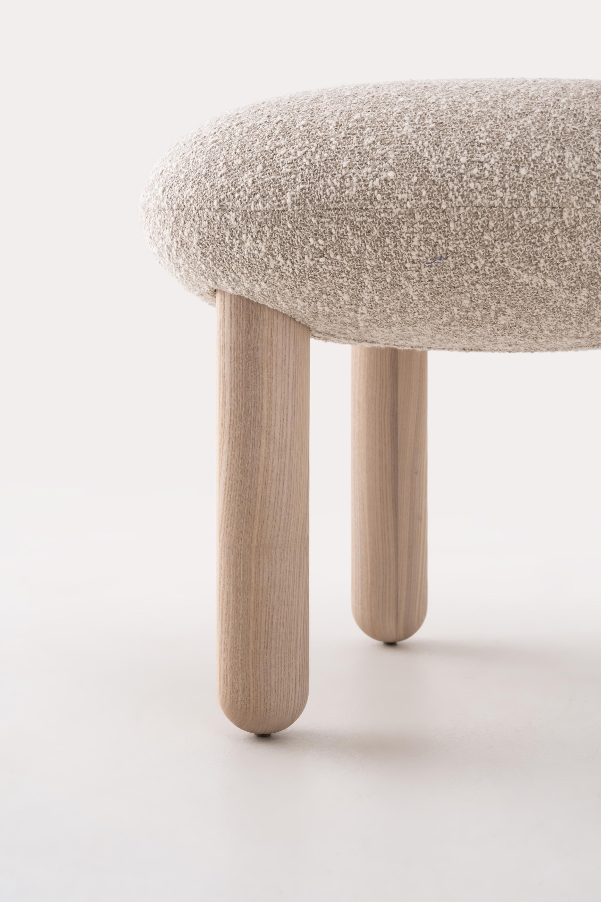 Lot de 8 chaises de salle à manger modernes Flock CS2 en polyester Baloo Boucle by NoOM en vente 4
