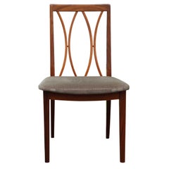 Set of 8 Modern G-Plan Curve Back Afrormosia Dining Chairs by E. Gomme