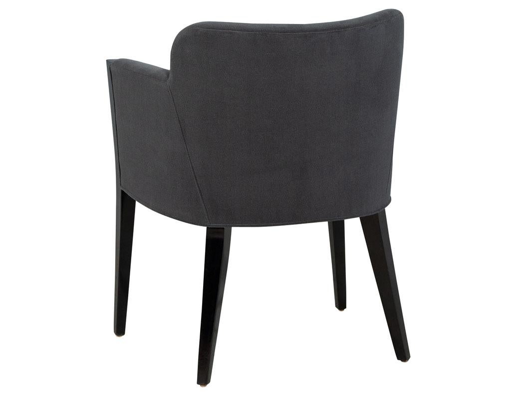 8 black dining chairs