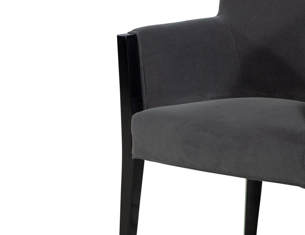 Set of 8 Modern Upholstered Dining Chairs by Carrocel In New Condition For Sale In North York, ON