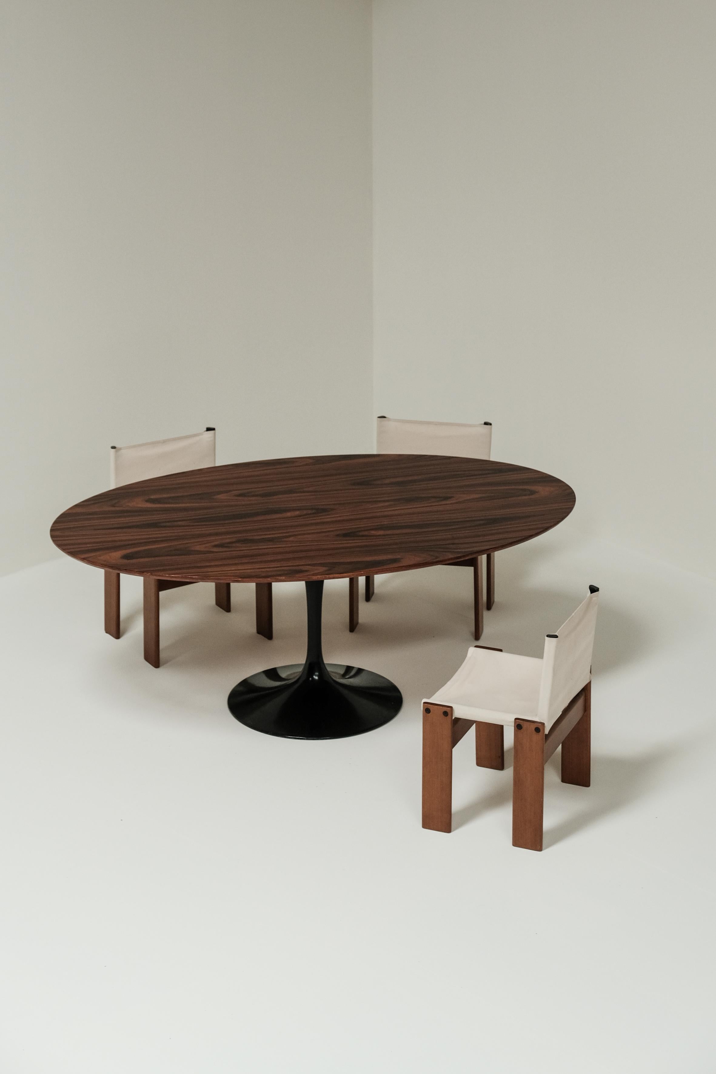 Set of 8 Monk chairs by Afra & Tobia Scarpa for Molteni 1973 3