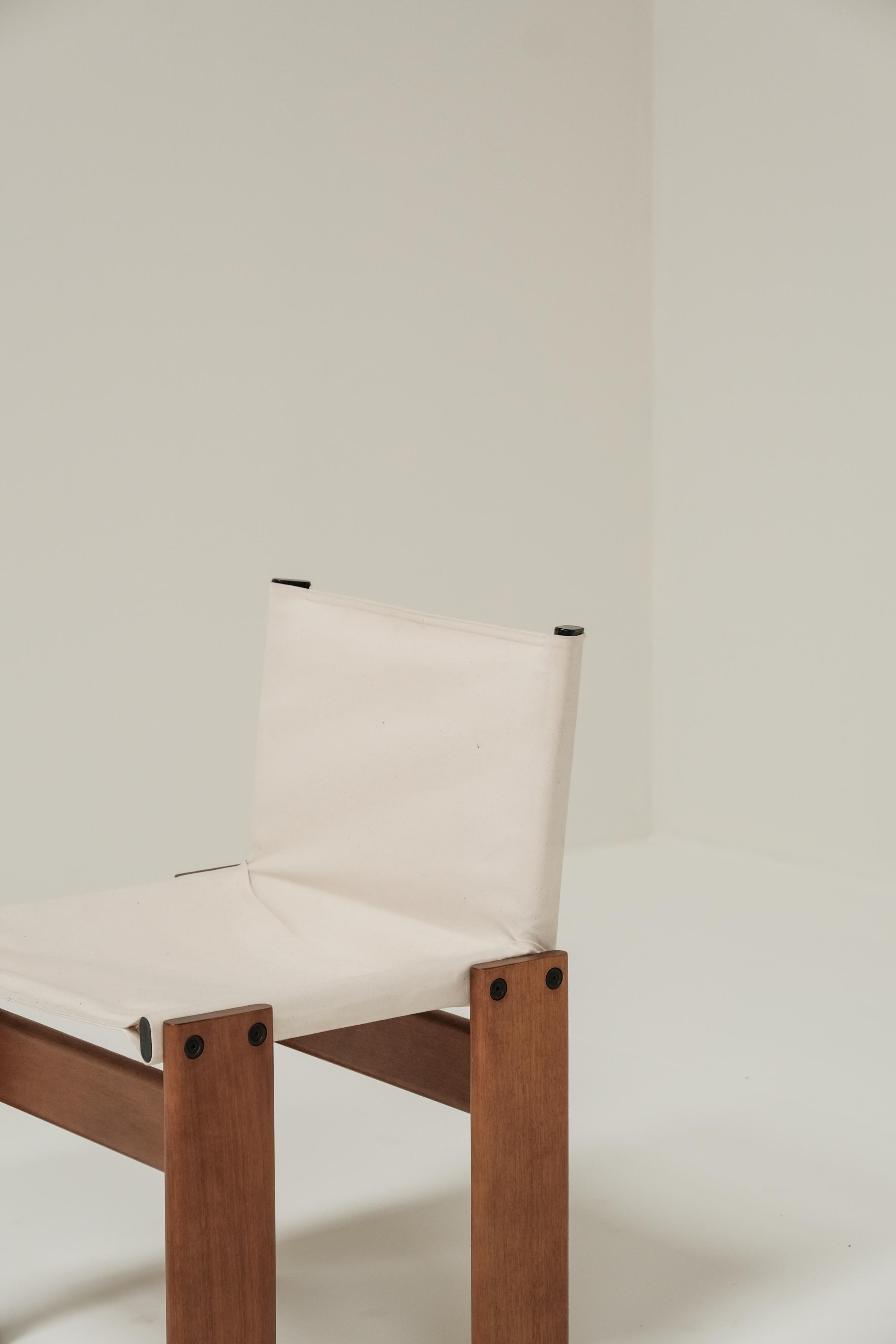 Set of 8 Monk chairs by Afra & Tobia Scarpa for Molteni 1973 7