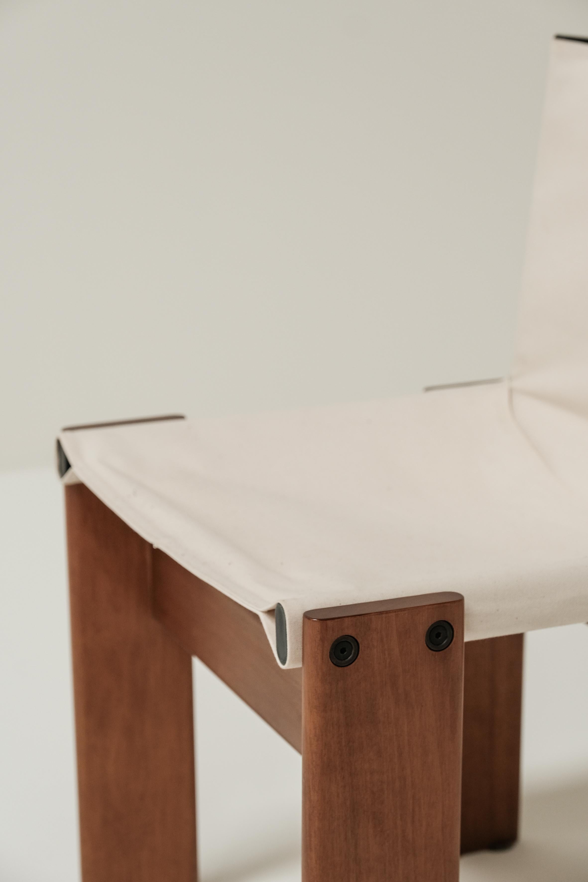 Set of 8 Monk chairs by Afra & Tobia Scarpa for Molteni 1973 8