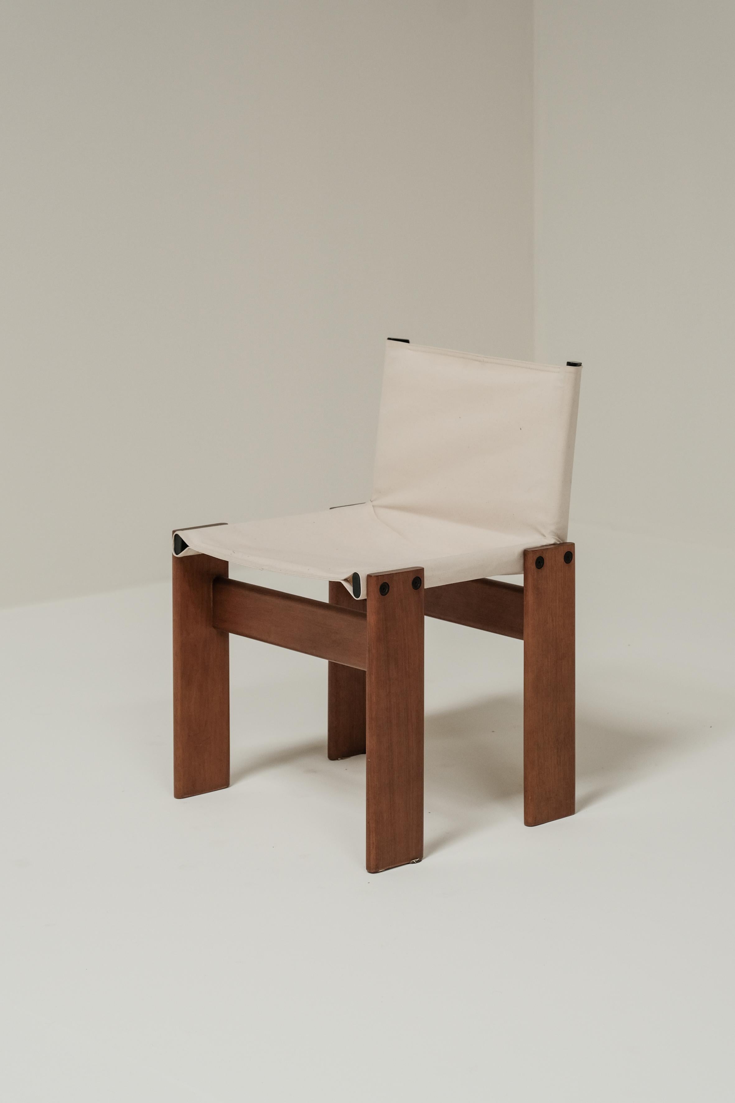 Set of 8 Monk chairs by Afra & Tobia Scarpa for Molteni 1973 10