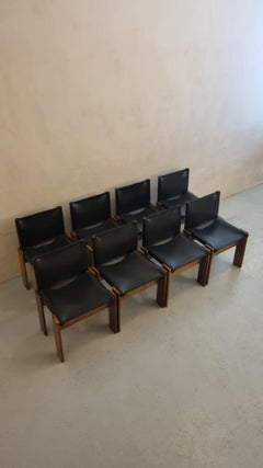 Lot de 8 chaises « Monk » conçues par Afra et Tobia Scarpa pour Molteni en 1974