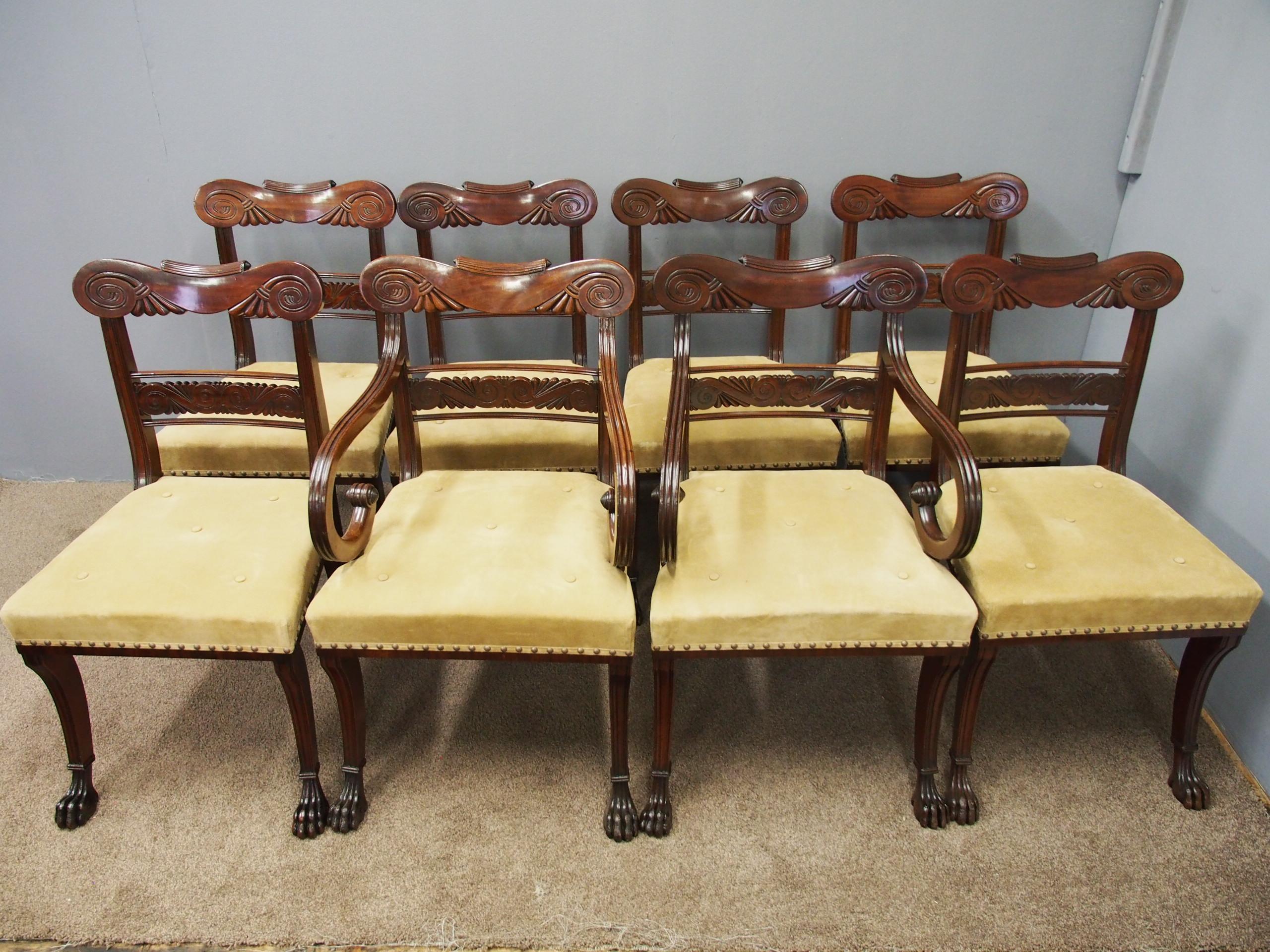 Set of 8 Morison and Co. Style Chairs For Sale 5