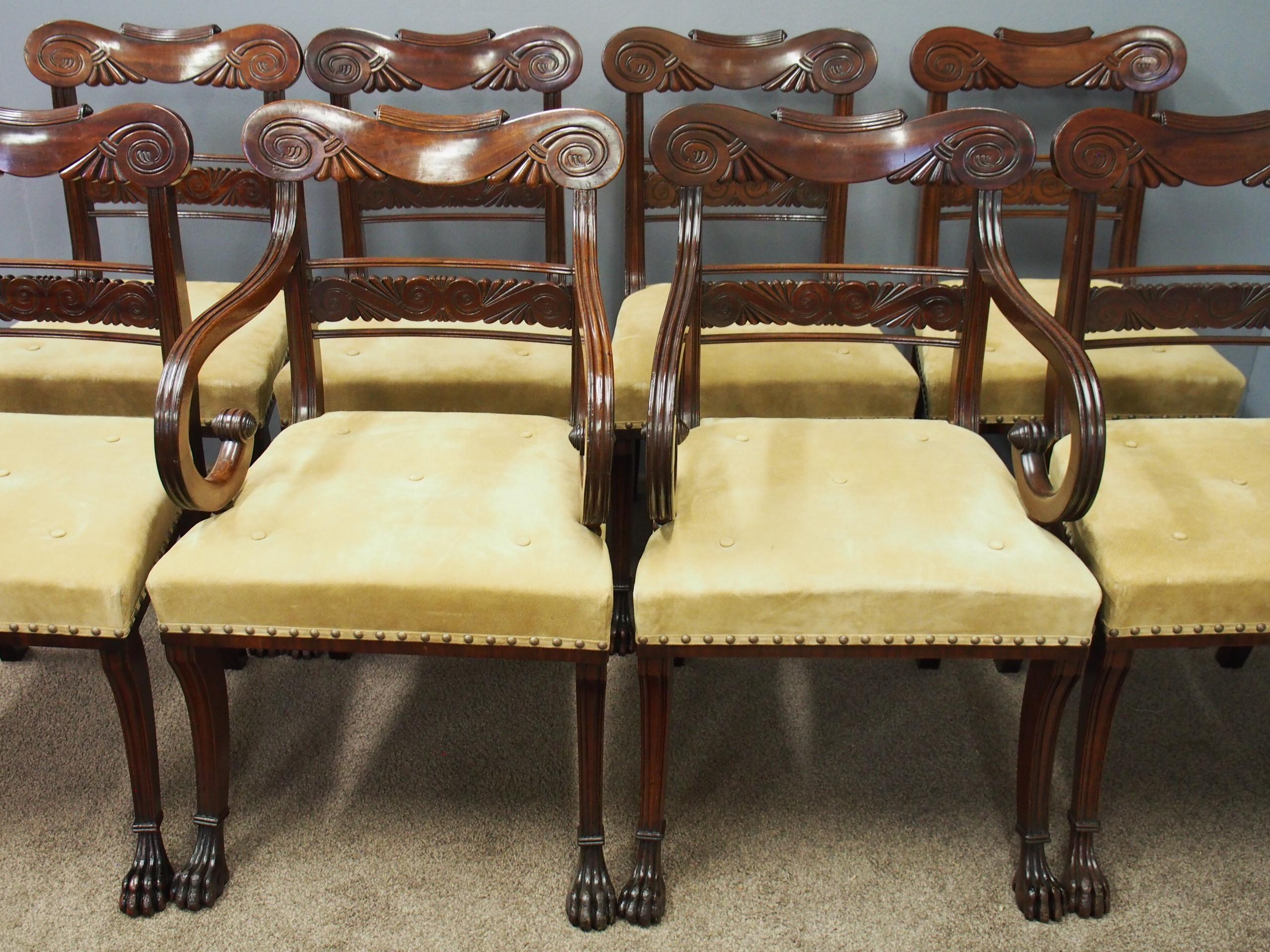 Set of 8 Morison and Co. Style Chairs For Sale 6