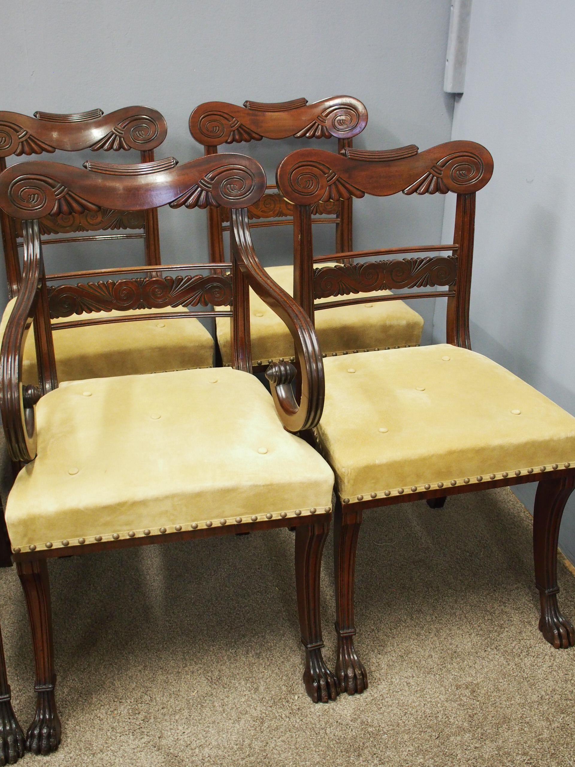 Set of 8 Morison and Co. Style Chairs For Sale 8
