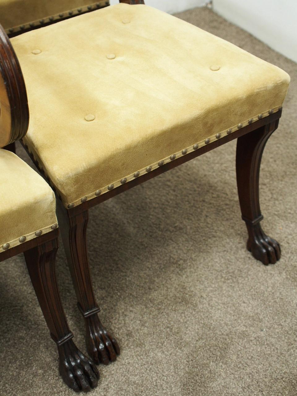 Mahogany Set of 8 Morison and Co. Style Chairs For Sale
