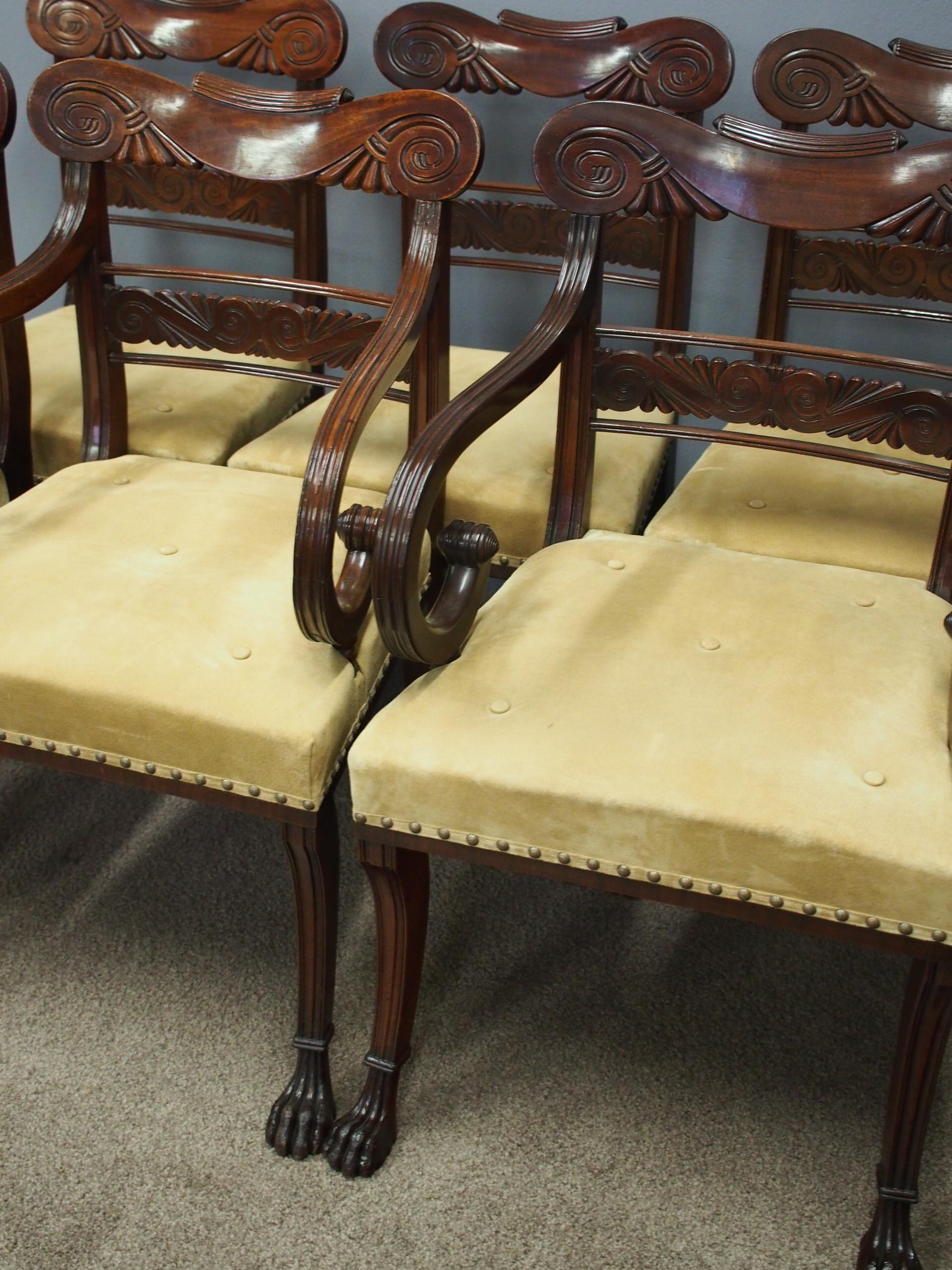 Set of 8 Morison and Co. Style Chairs For Sale 4