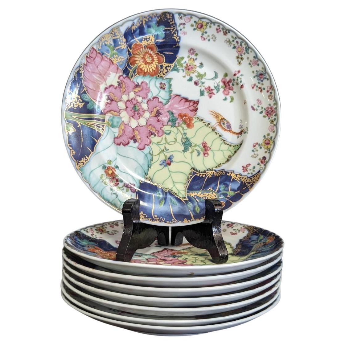 Set de 5 assiettes à pain et à beurre "Tobacco Leaf" de Mottahedeh