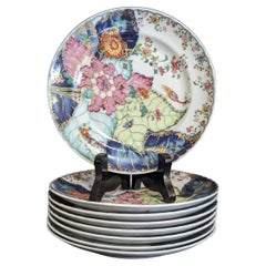 Set of 8 Mottahedeh “Tobacco Leaf” Bread & Butter Plates