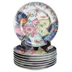 Set of 8 Mottahedeh “Tobacco Leaf” Salad/Dessert Plates