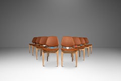 Set of 8 Multi-Colored Chairs, Elliots of Newbury, Arne Vodder, England, 1960s