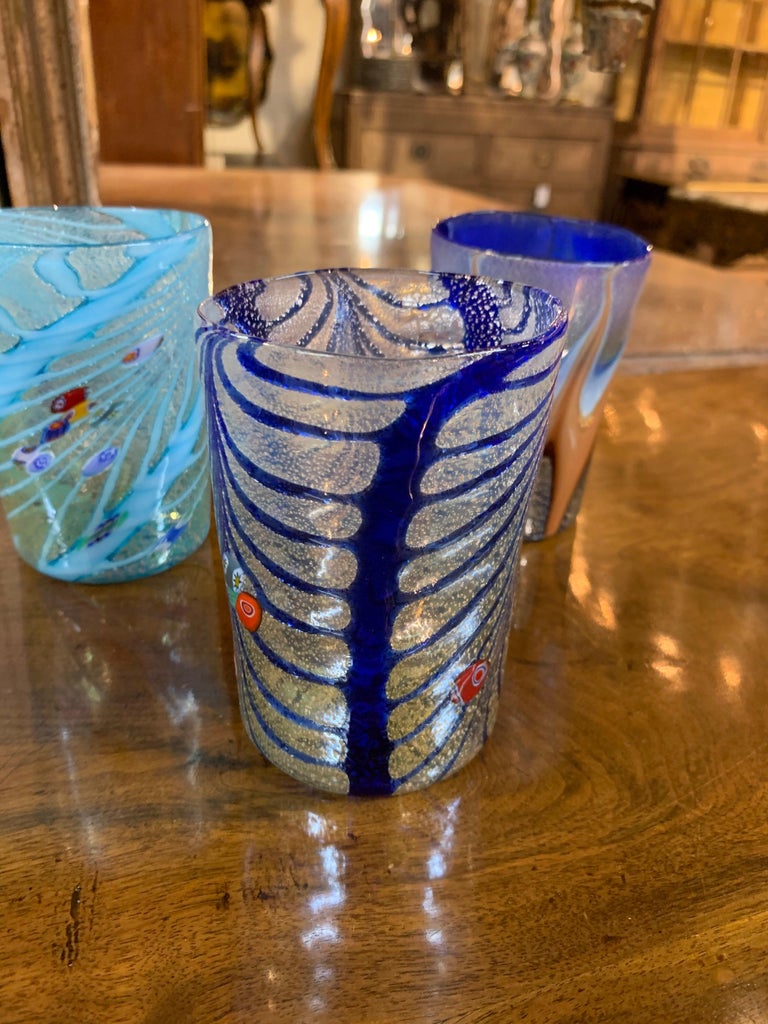 Set of 8 Murano Glass Cups at 1stDibs murano cups